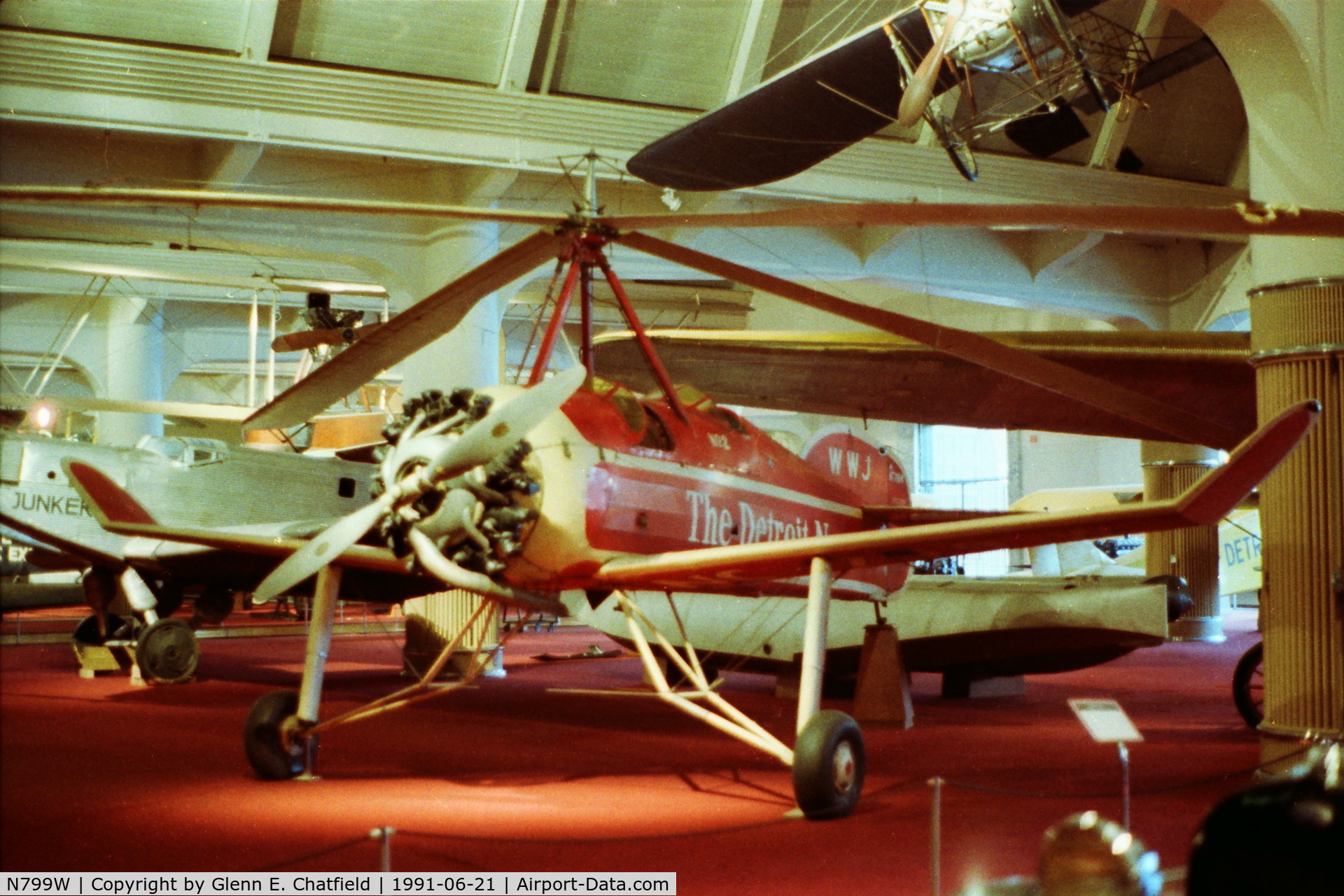 N799W, Pitcairn-Cierva PCA-2 C/N 208, At the Henry Ford Museum