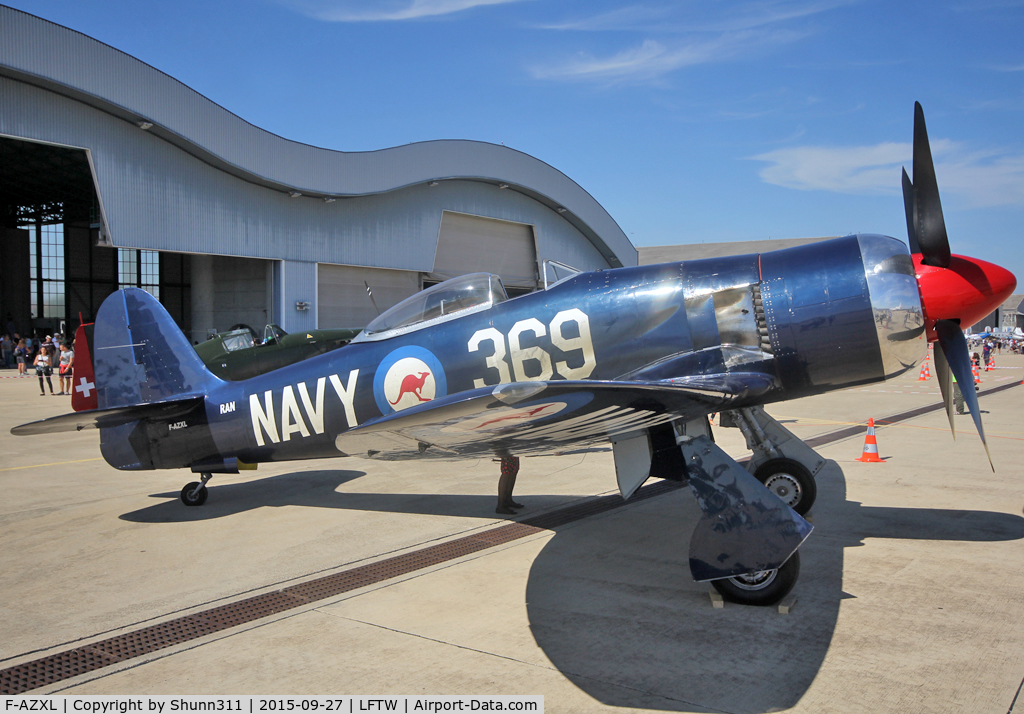 F-AZXL, 1948 Hawker Fury FB.10 C/N 37514/ISS20, Exhibited during FNI Airshow 2015