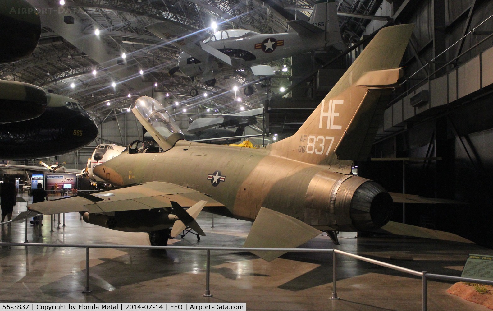 56-3837, 1958 North American F-100F Super Sabre C/N 243-113, F-100F Super Sabre