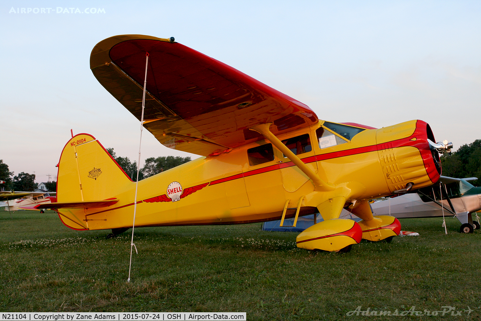 N21104, 1938 Stinson SR-10J Reliant C/N 5830, 2015 EAA AirVenture - Oshkosh Wisconsin