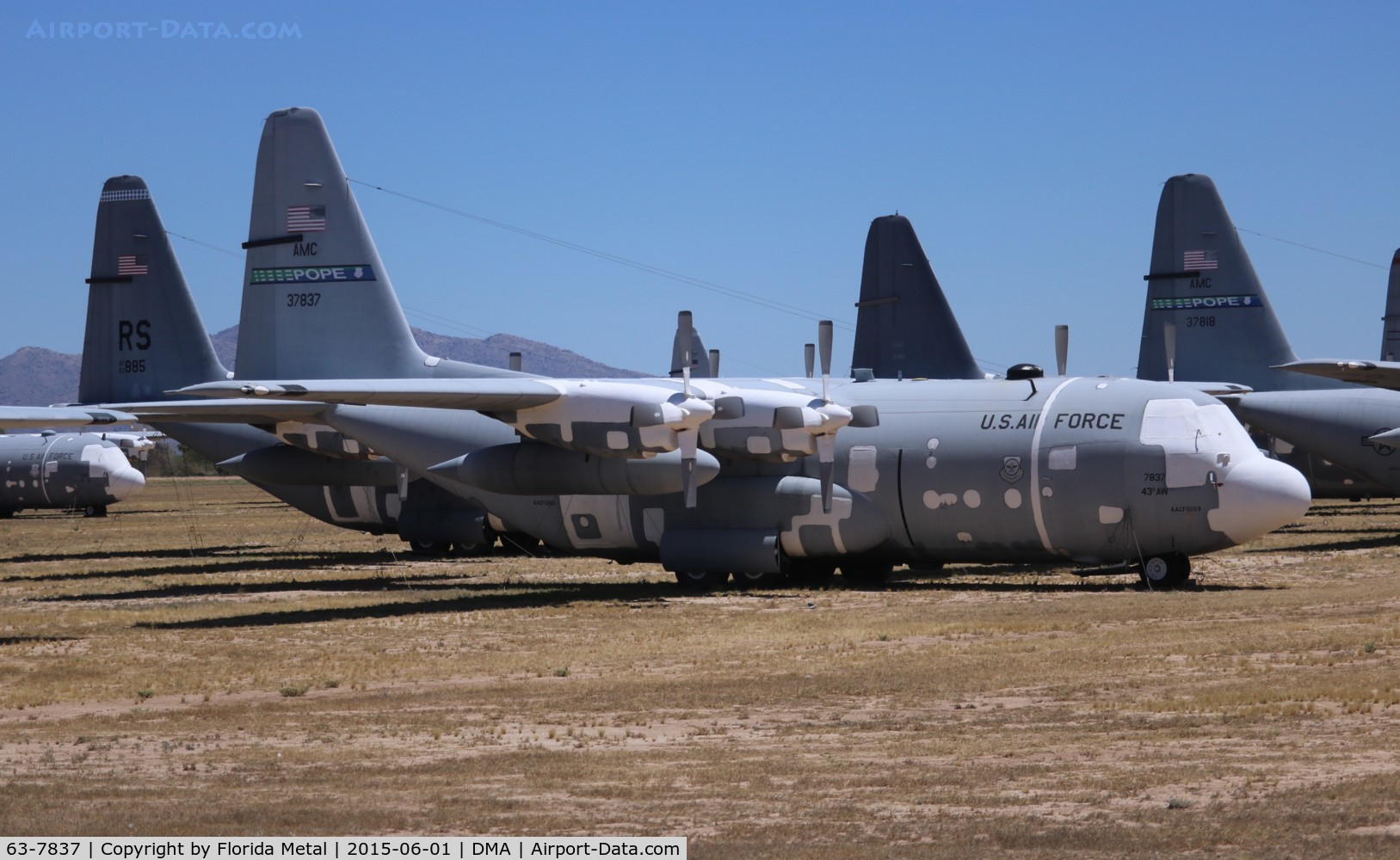 63-7837, Lockheed C-130E Hercules C/N 382-3907, C-130E