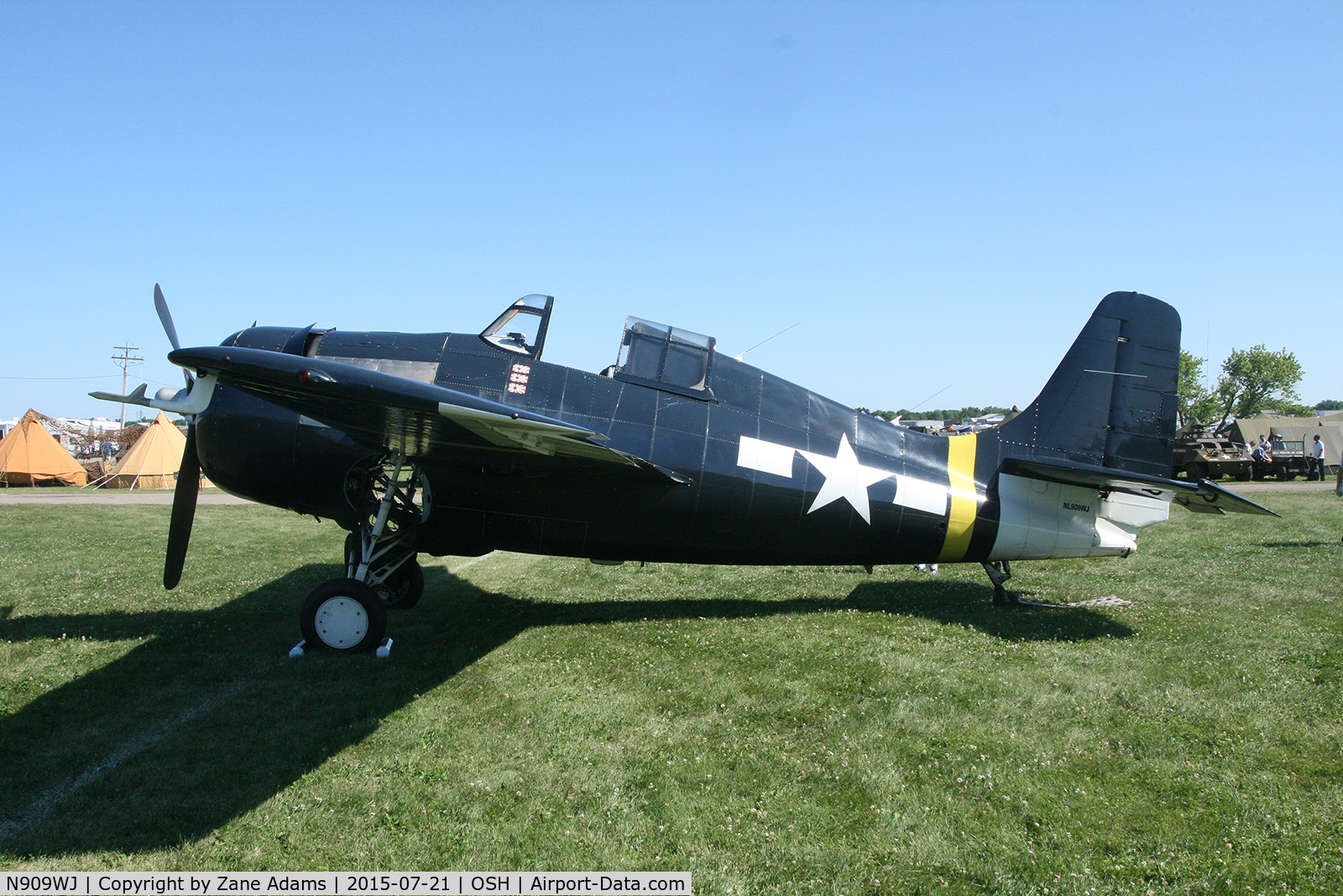 N909WJ, 1944 General Motors (Grumman) FM-2 Wildcat C/N 16203, 2015 EAA AirVenture - Oshkosh, Wisconsin
