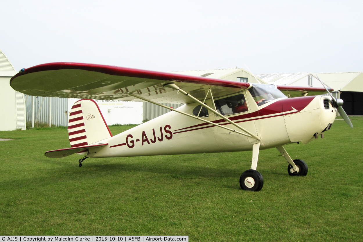 G-AJJS, 1947 Cessna 120 C/N 13047, Cessna 120 at Fishburn Airfield, October 10th 2015.