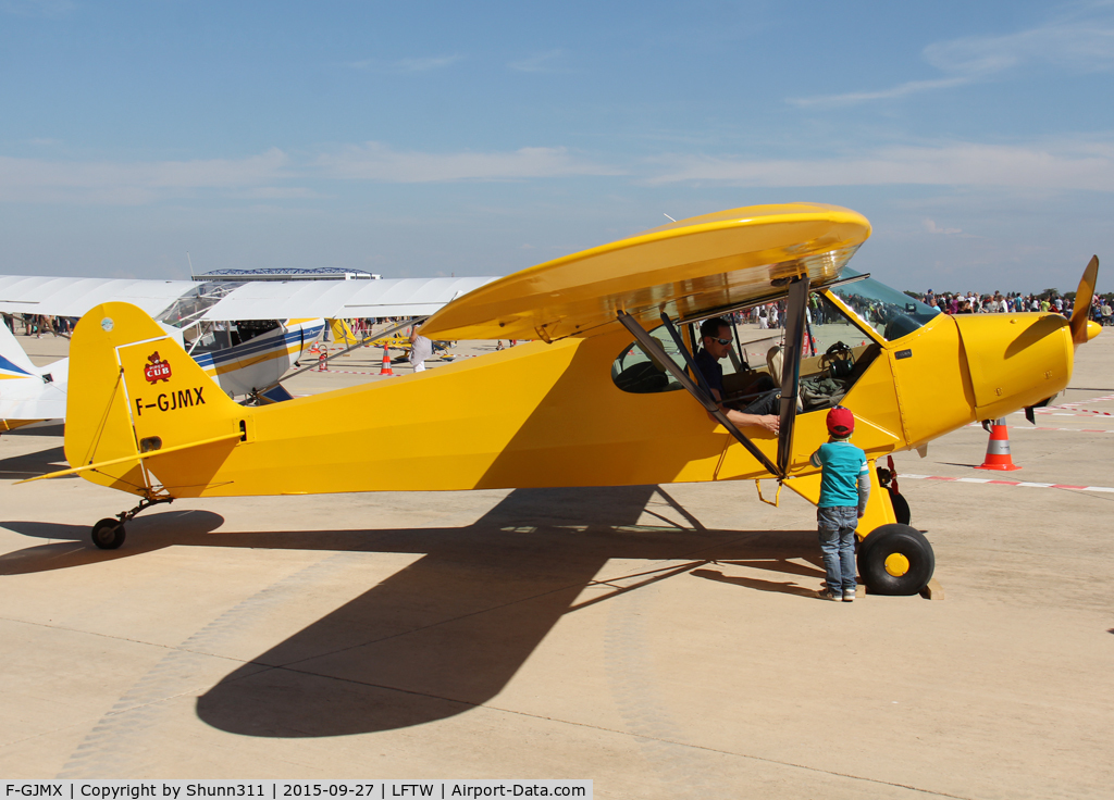 F-GJMX, Piper PA-11 Cub Special C/N 11-1060, Exhibited during FNI Airshow 2015