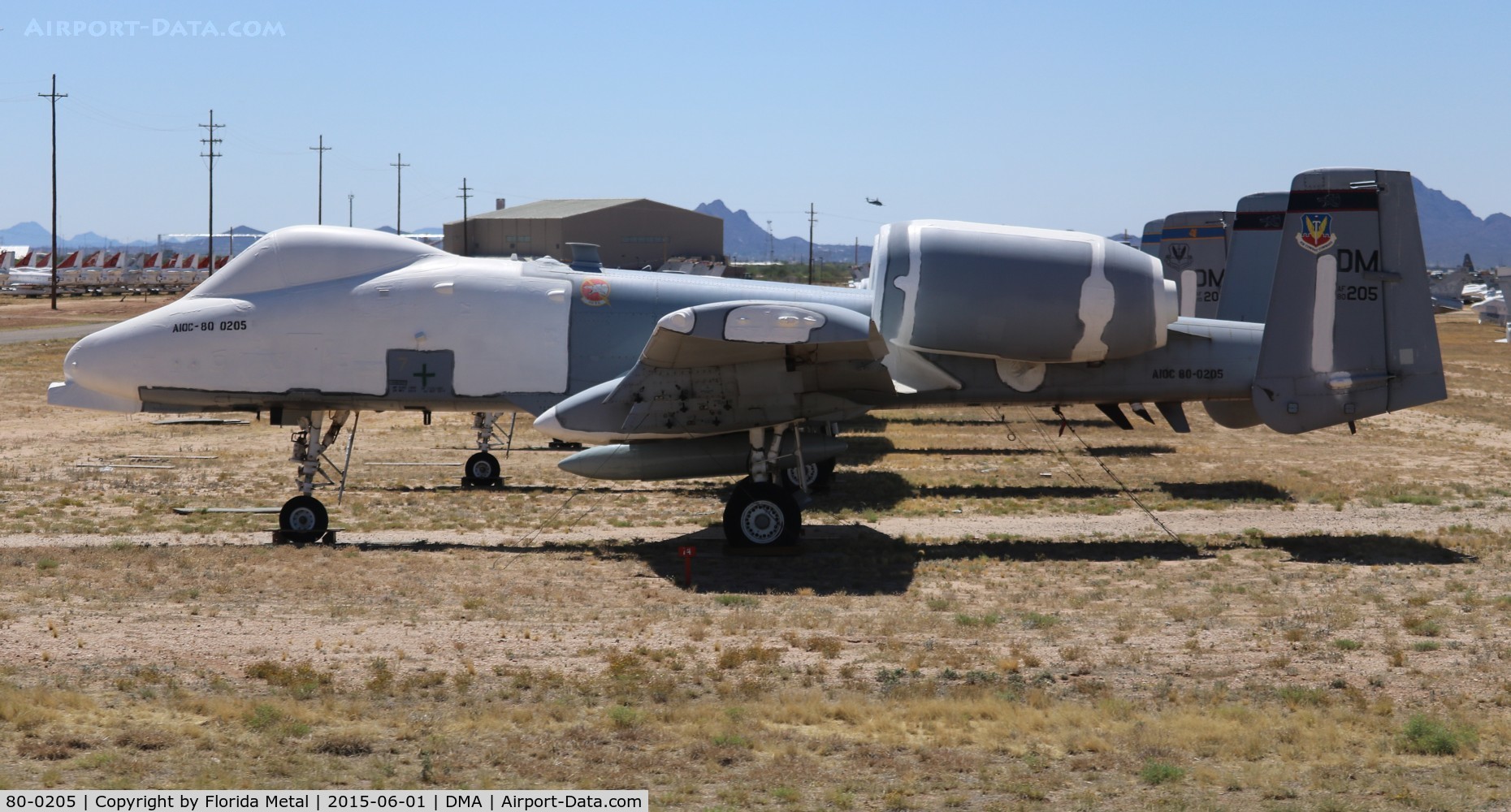 80-0205, 1980 Fairchild Republic A-10A Thunderbolt II C/N A10-0555, A-10A