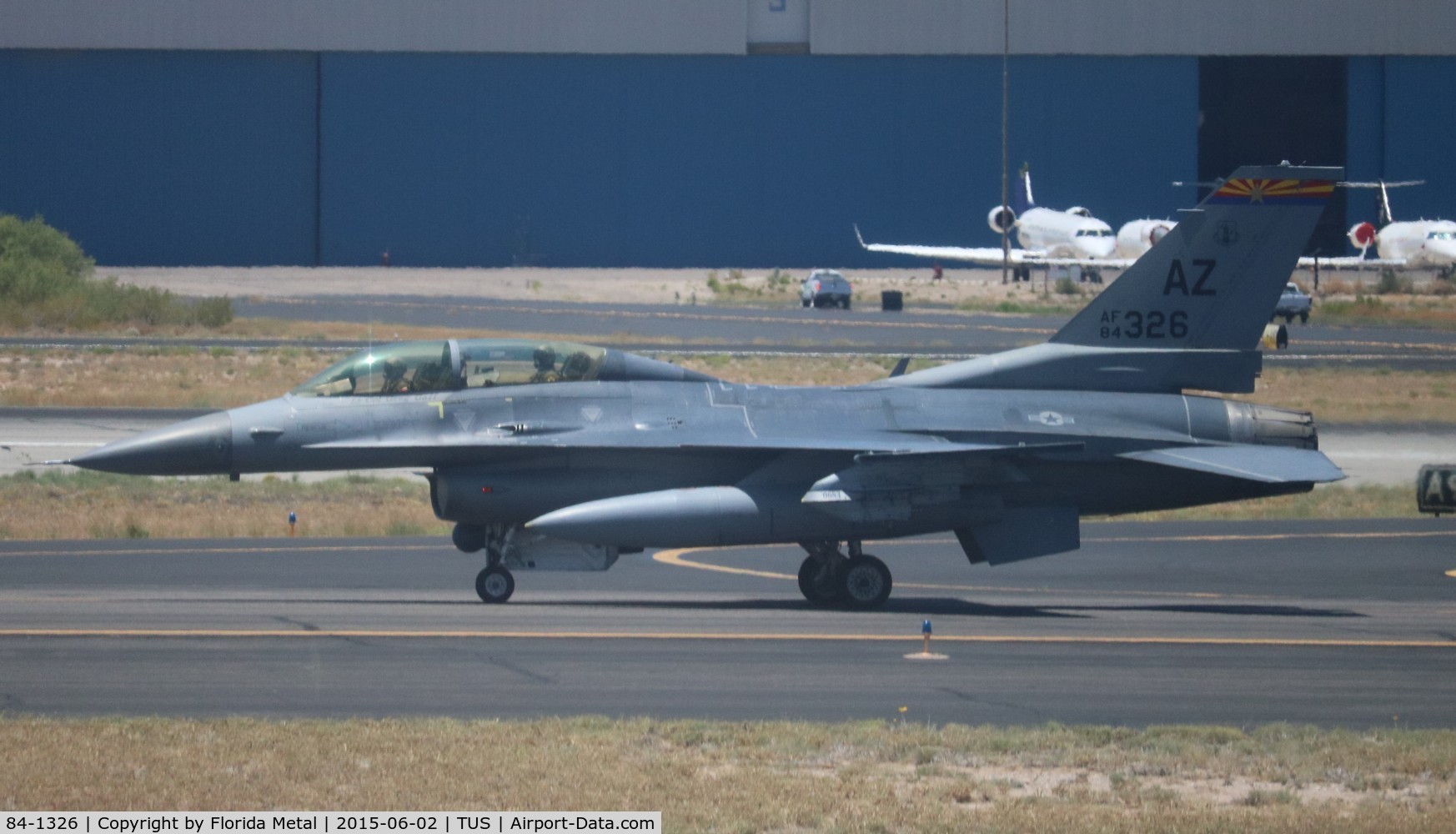 84-1326, 1984 General Dynamics F-16D Fighting Falcon C/N 5D-20, F-16D