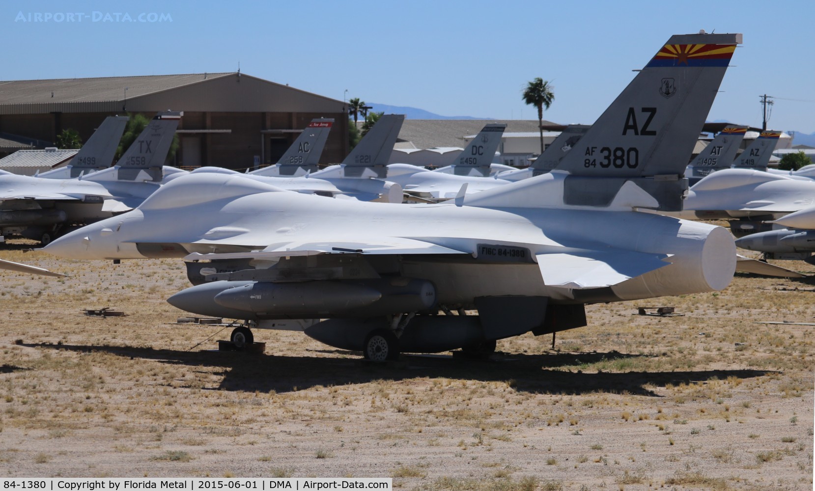 84-1380, 1984 General Dynamics F-16C Fighting Falcon C/N 5C-162, F-16C