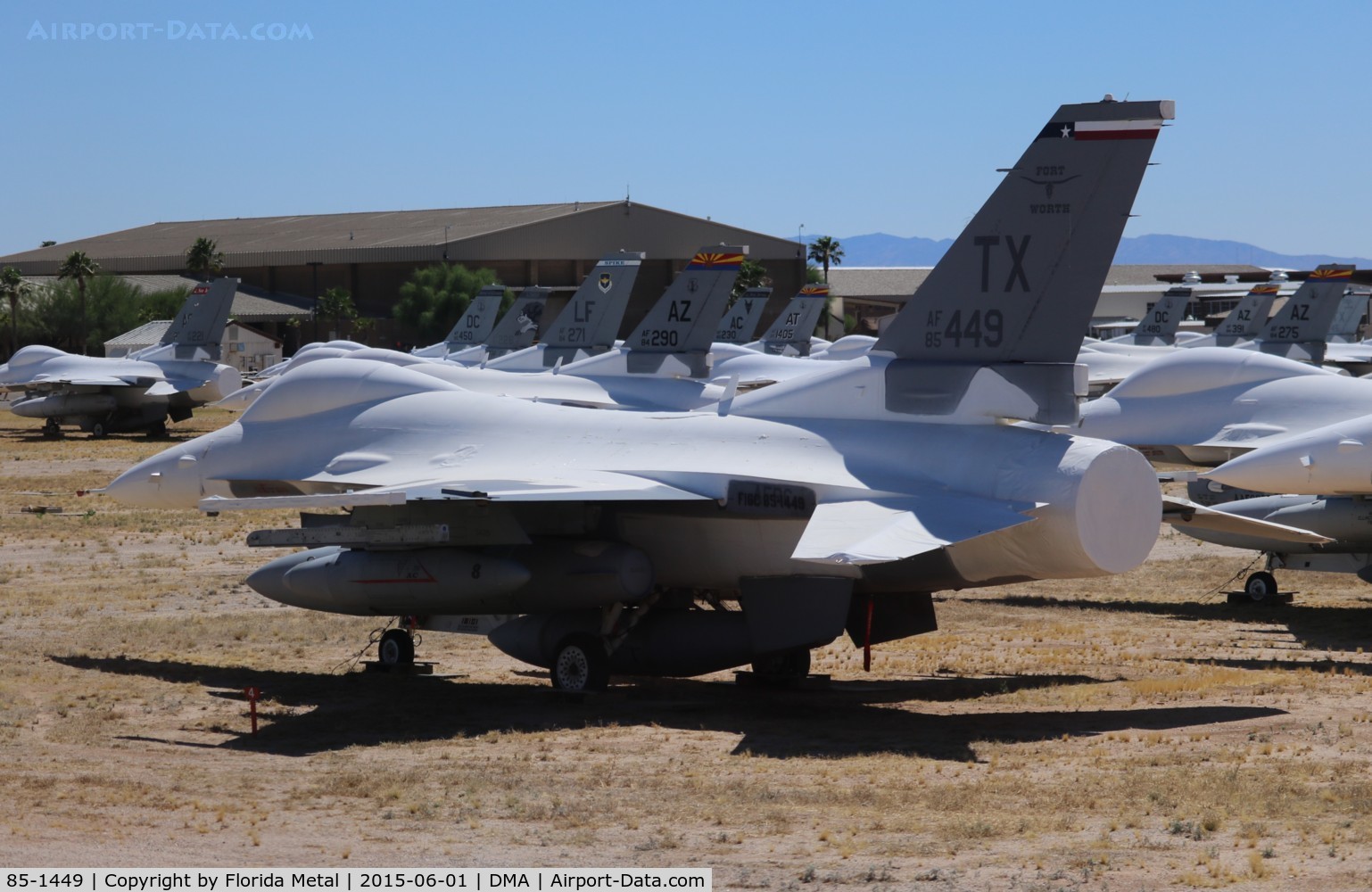 85-1449, 1985 General Dynamics F-16C Fighting Falcon C/N 5C-229, F-16C