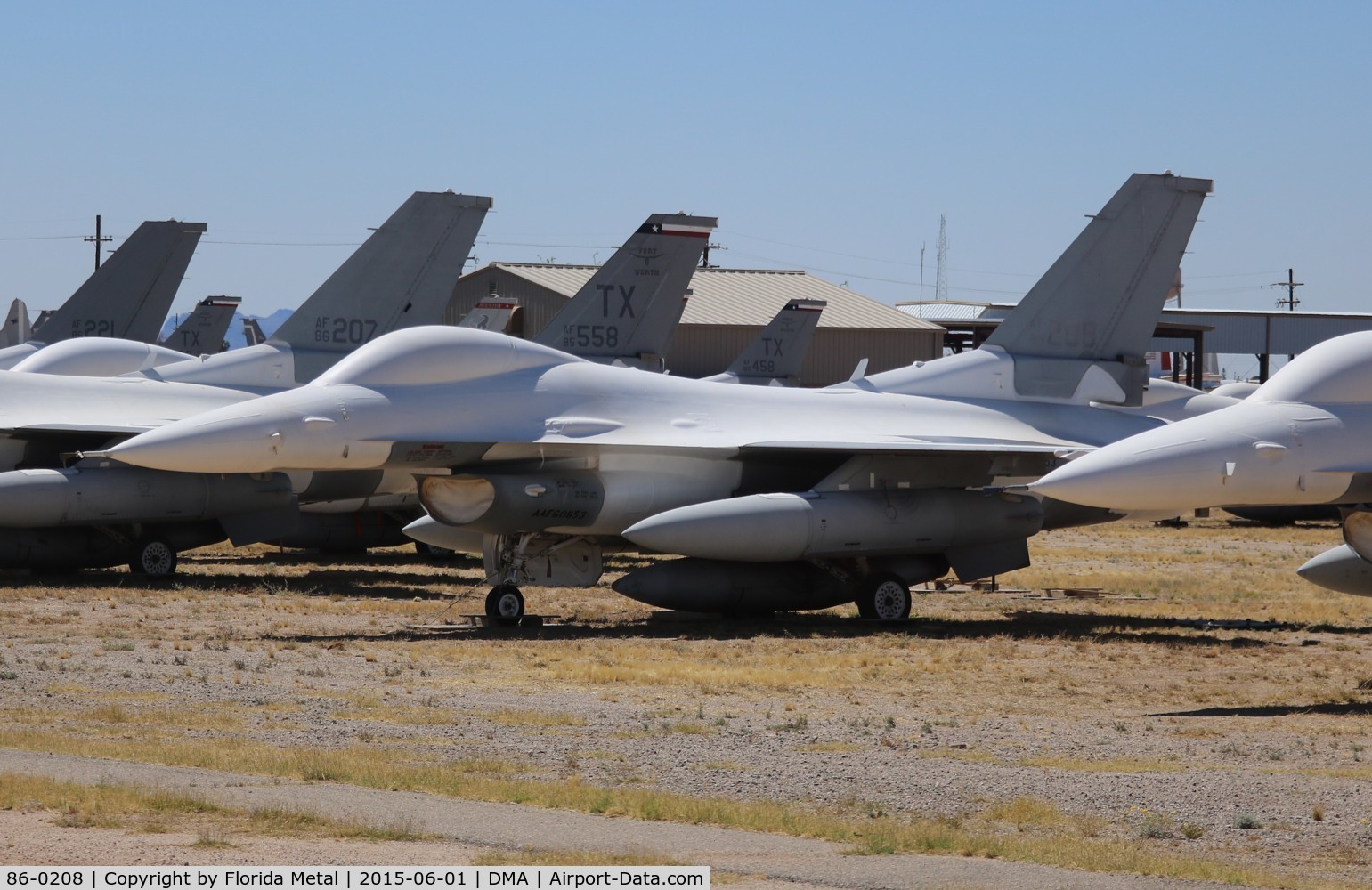 86-0208, 1986 General Dynamics F-16C Fighting Falcon C/N 5C-314, F-16C