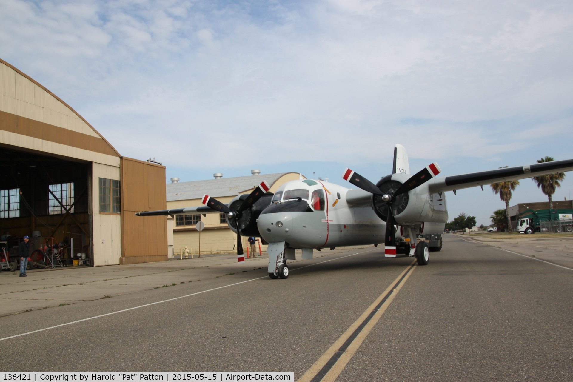 136421, Grumman S2F-1 Tracker C/N 330, Restoration rollout from CASTLE AIR MUSEUM's restoration hangar.