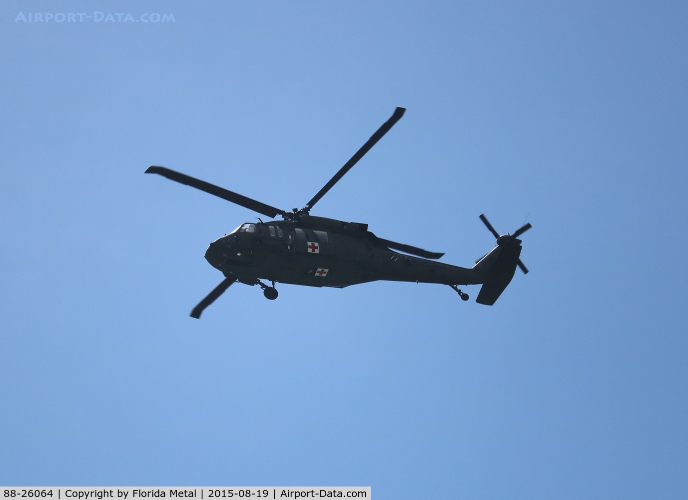88-26064, 1988 Sikorsky UH-60A Black Hawk C/N 701283, UH-60A over Redington Beach FL
