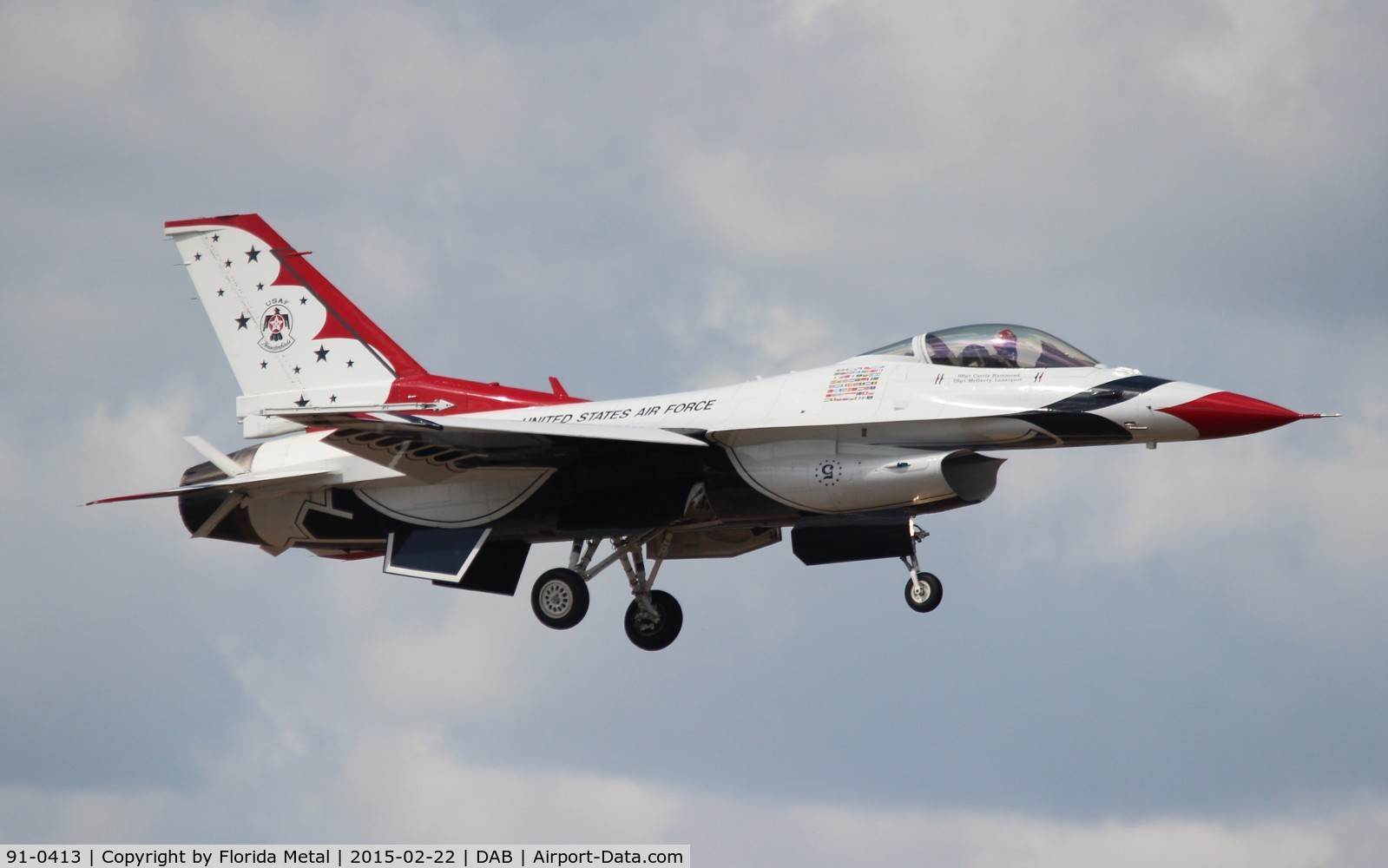 91-0413, 1991 General Dynamics F-16CJ Fighting Falcon C/N CC-111, Thunderbirds