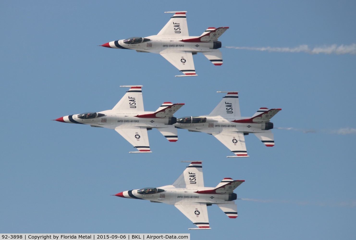 92-3898, General Dynamics F-16CJ Fighting Falcon C/N CC-140, Thunderbirds