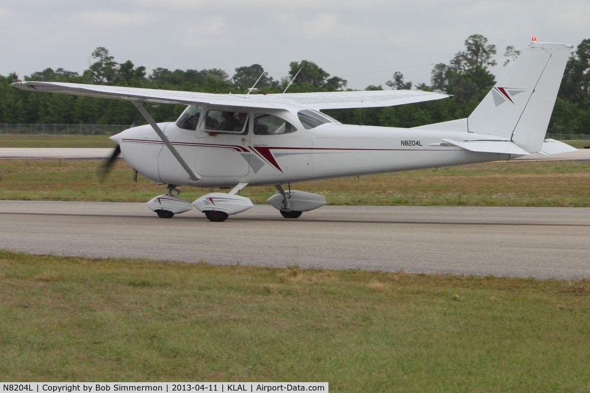 N8204L, 1967 Cessna 172H C/N 17256404, Arriving at Lakeland, FL - Sun N Fun 2013
