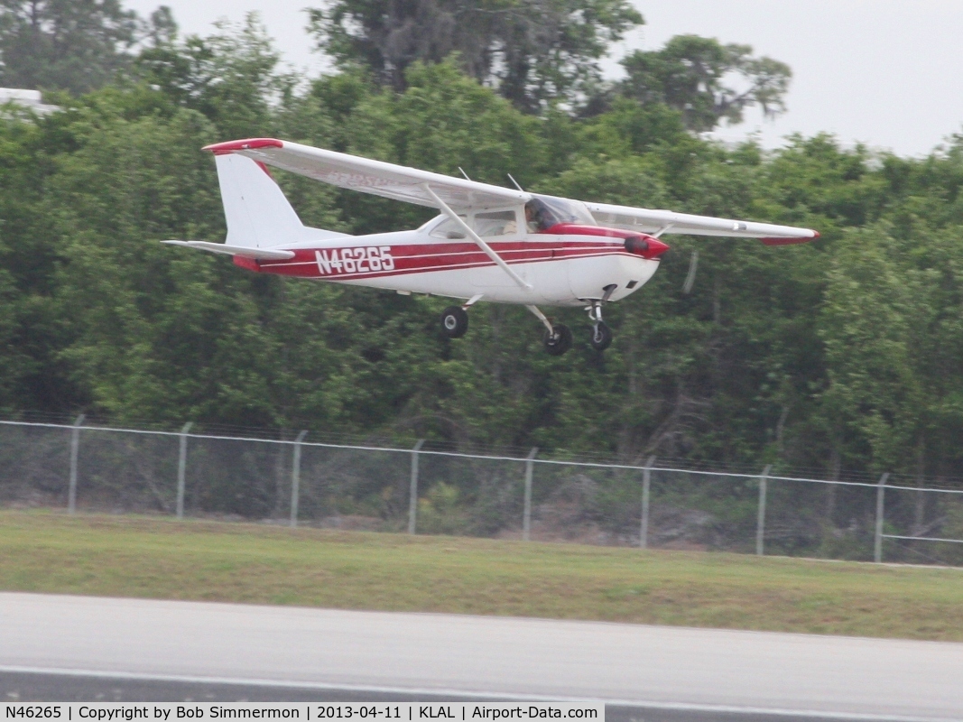 N46265, 1968 Cessna 172I C/N 17257146, Arriving at Lakeland, FL during Sun N Fun 2013