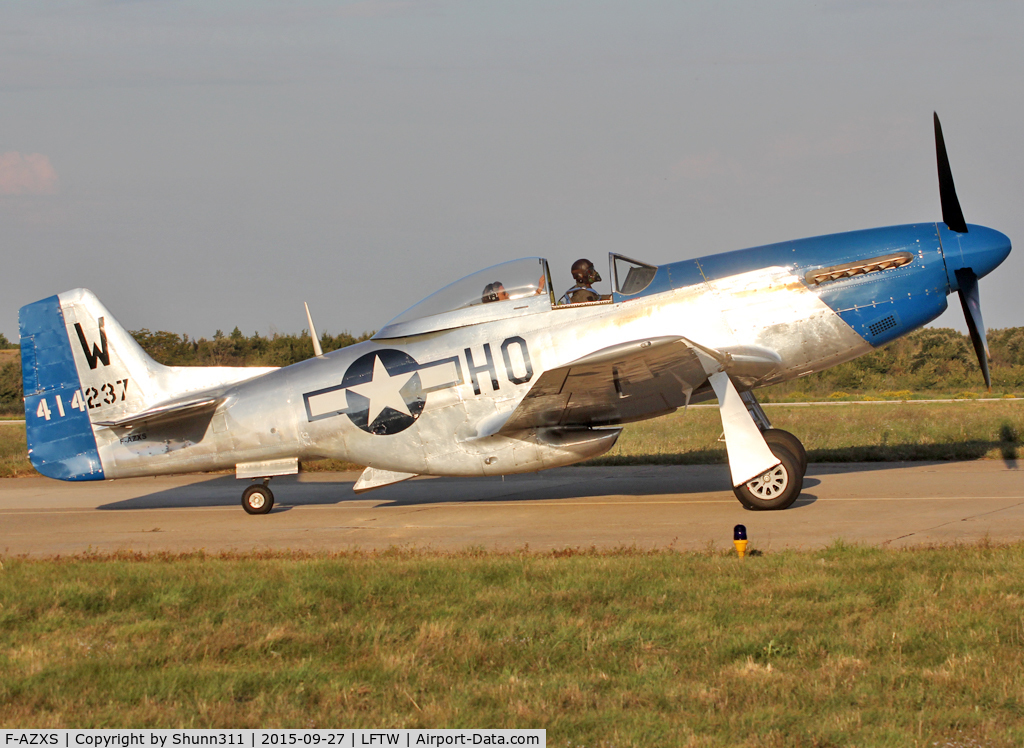 F-AZXS, 1944 North American F-51D Mustang C/N 122-40196, Exhibited during FNI Airshow 2015