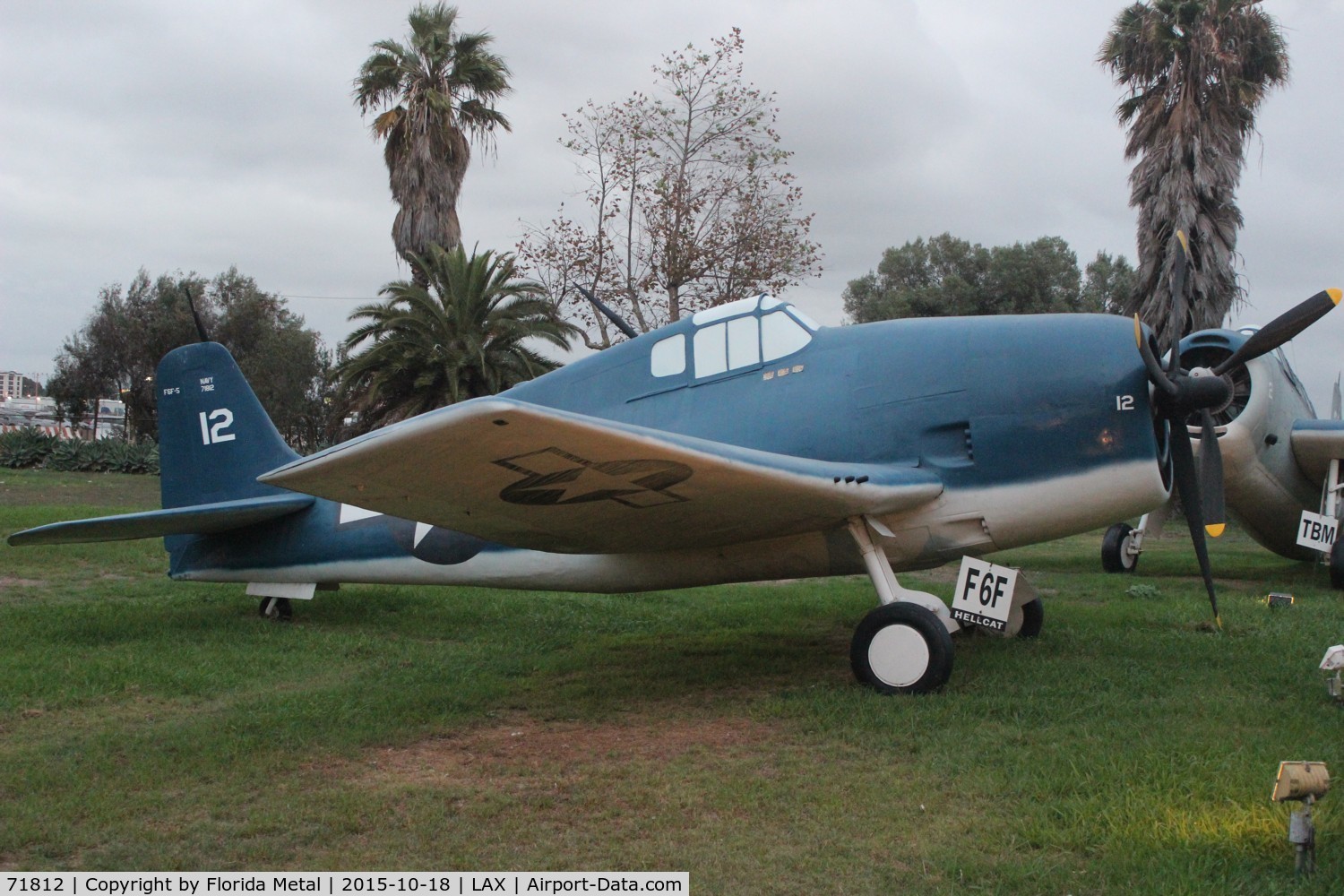 71812, Grumman F6F-5N Hellcat Replica C/N n/a, F6F-5N replica at Proud Bird