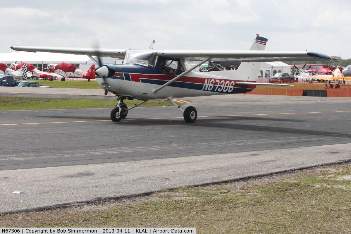 N67306, 1978 Cessna 152 C/N 15281738, Arriving at Lakeland, FL during Sun N Fun 2013