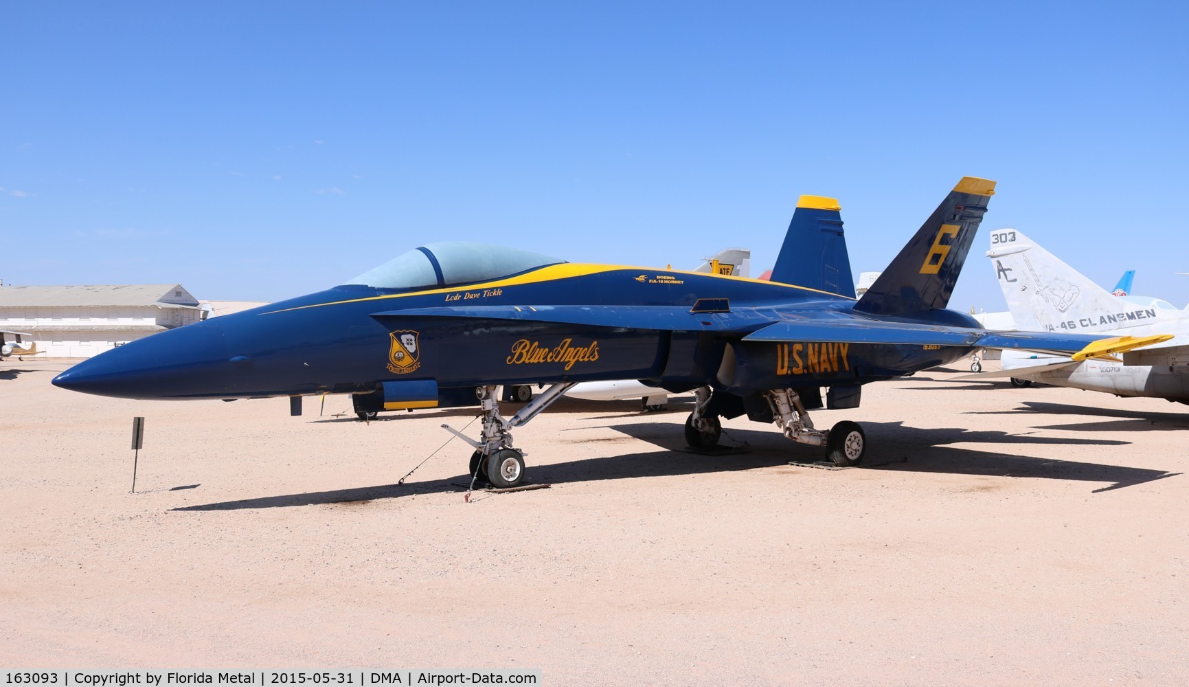 163093, McDonnell Douglas F/A-18A Hornet C/N 0475/A391, Blue Angels F-18