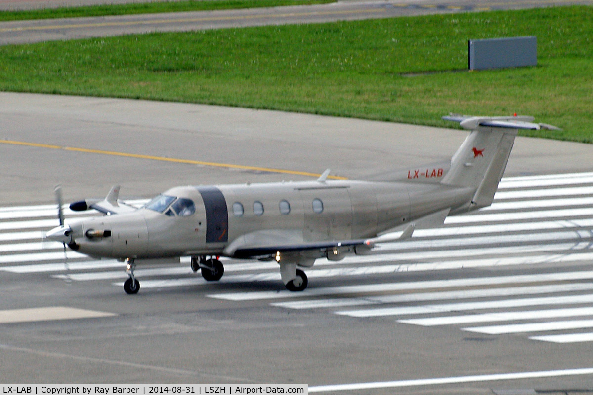 LX-LAB, 2003 Pilatus PC-12/45 C/N 531, Pilatus PC-12/45 [531] (Jetfly Aviation) Zurich~HB 31/08/2014