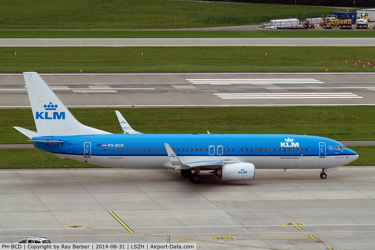 PH-BCD, 2013 Boeing 737-8K2 C/N 42149, Boeing 737-8K2 [42149] (KLM Royal Dutch Airlines) Zurich~HB 31/08/2014