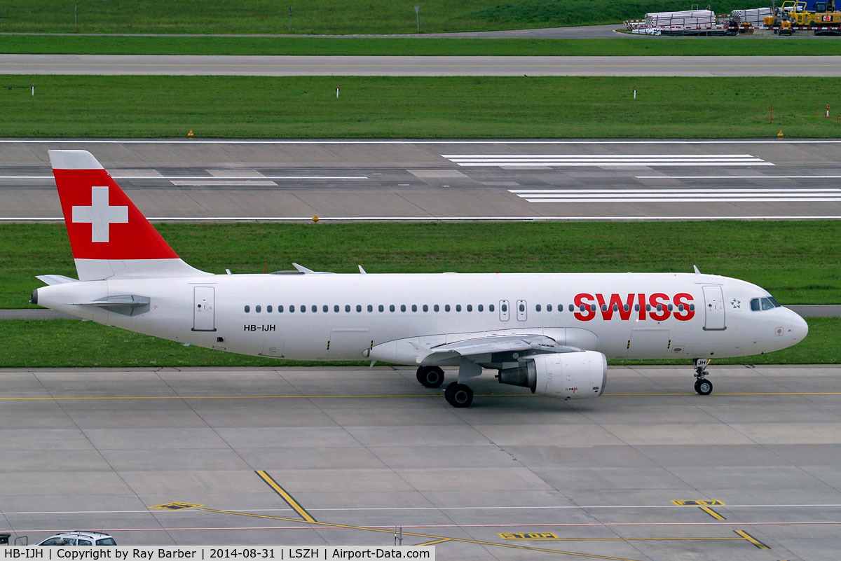 HB-IJH, 1996 Airbus A320-214 C/N 574, Airbus A320-214 [0574] (Swiss International Air Lines) Zurich~HB 31/08/2014