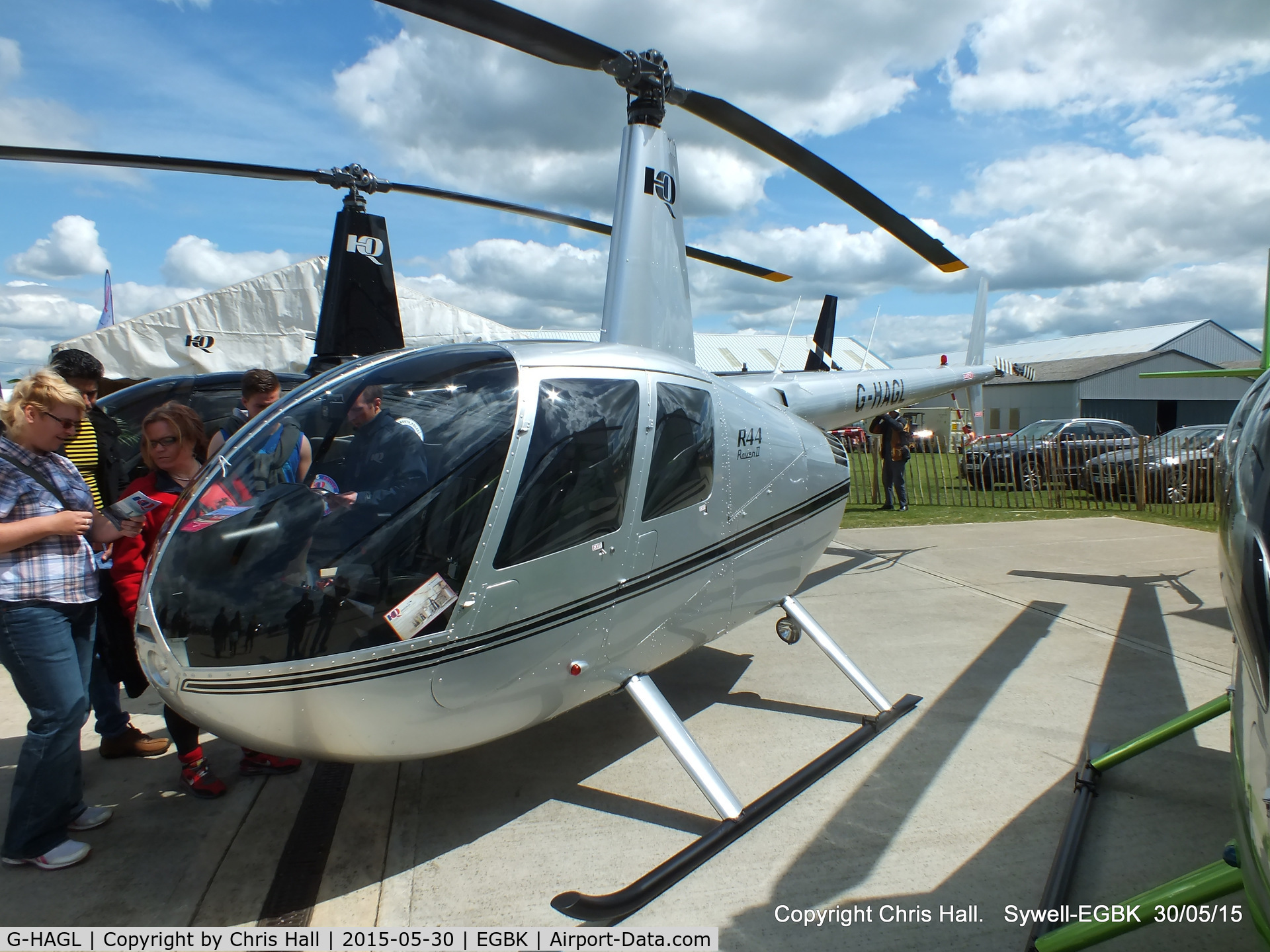 G-HAGL, 2008 Robinson R44 Raven II C/N 12403, at Aeroexpo 2015