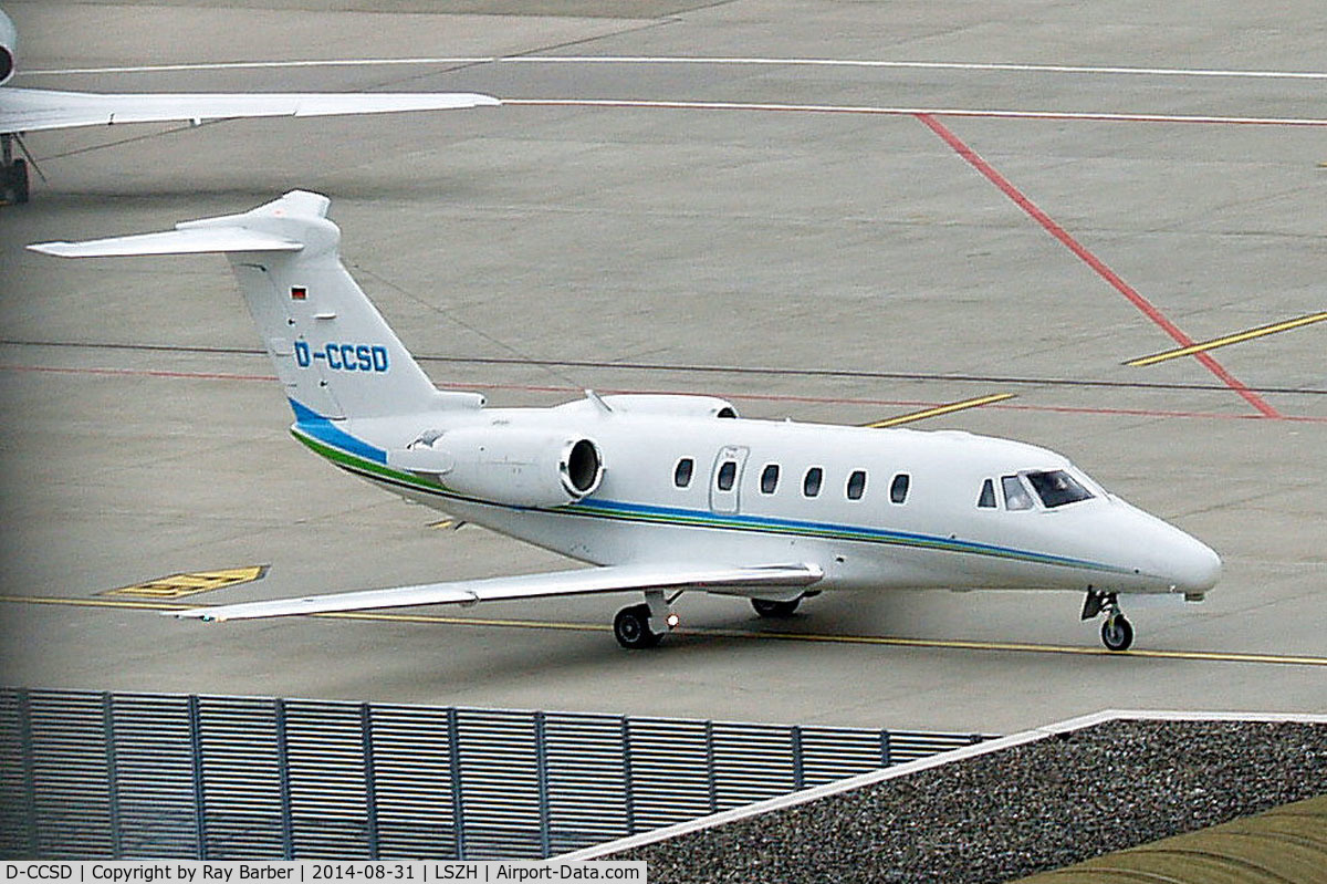 D-CCSD, 1991 Cessna 650 Citation VI C/N 650-0212, Cessna Citation VI [650-0212] Zurich~HB 31/08/2014