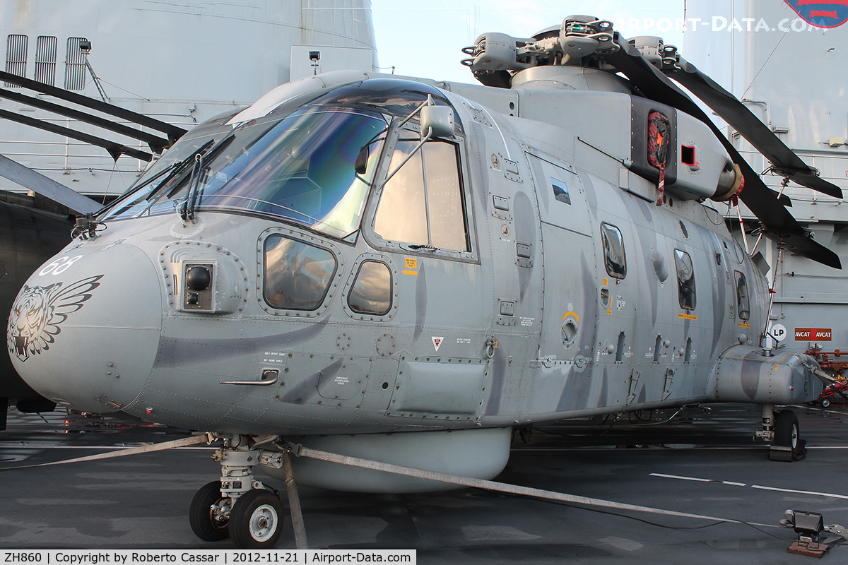 ZH860, 2002 AgustaWestland EH-101 Merlin HM1 (Mk111) C/N 50164/RN40, HMS Illustrious