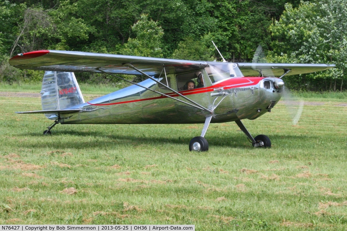 N76427, 1946 Cessna 140 C/N 10853, Zanesville-Riverside fly-in