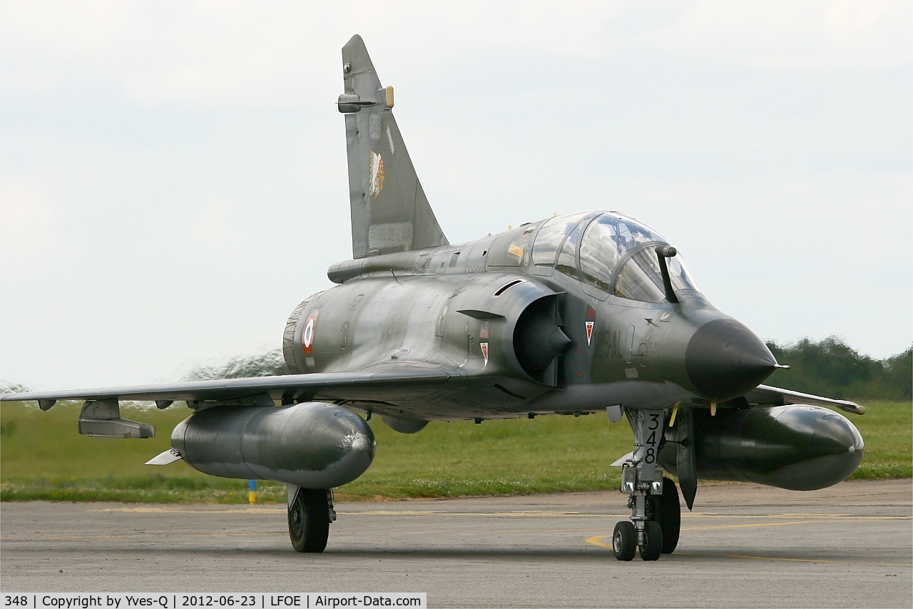 348, Dassault Mirage 2000N C/N 302, French Air Force Dassault Mirage 2000N, Taxiing to parking area, Evreux-Fauville Air Base 105 (LFOE) open day 2012