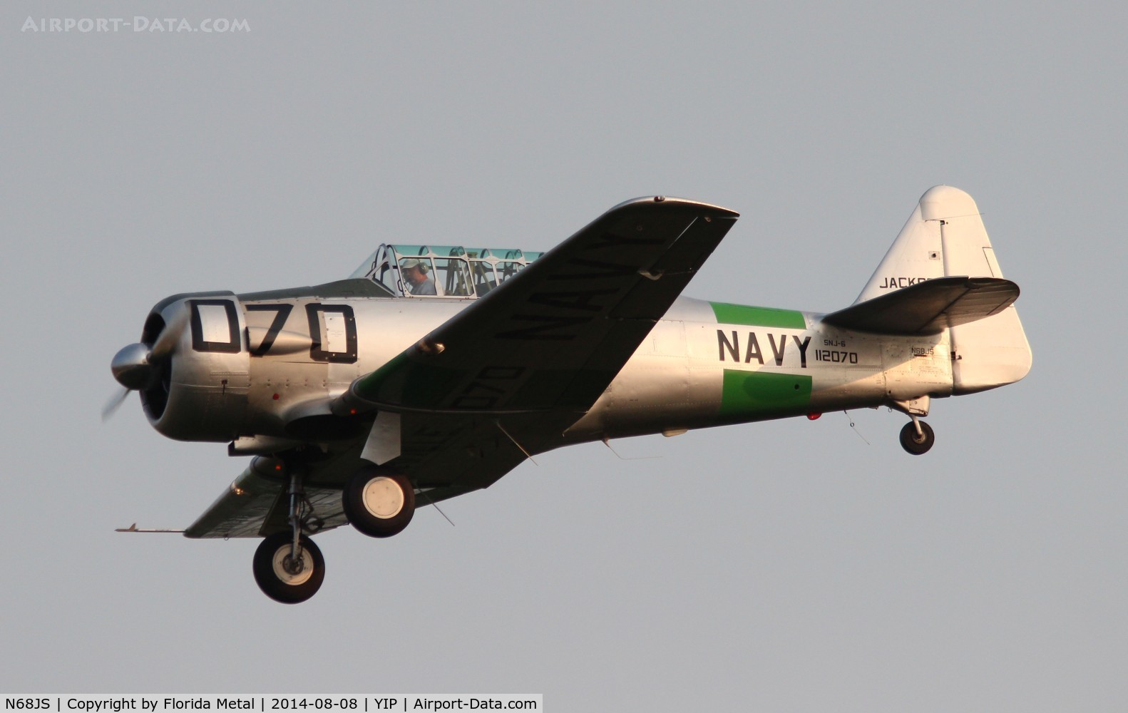 N68JS, 1945 North American SNJ-6 Texan C/N 121-43033, AT-6F