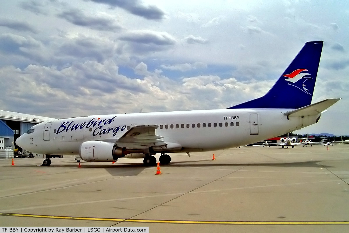 TF-BBY, 1986 Boeing 737-3Y0/SF C/N 23500, Boeing 737-3Y0F [23500] (Bluebird Cargo) Geneva~HB 23/07/2004