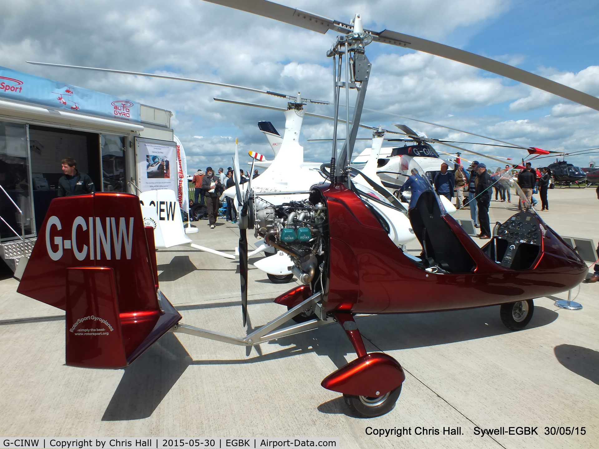 G-CINW, 2010 Rotorsport UK MTOsport C/N RSUK/MTOS/058, at Aeroexpo 2015