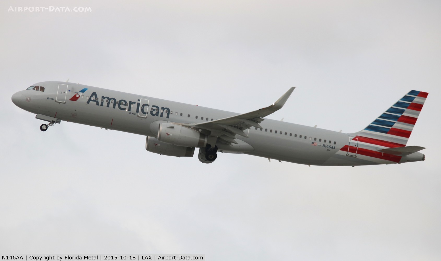 N146AA, 2015 Airbus A321-231 C/N 6761, American