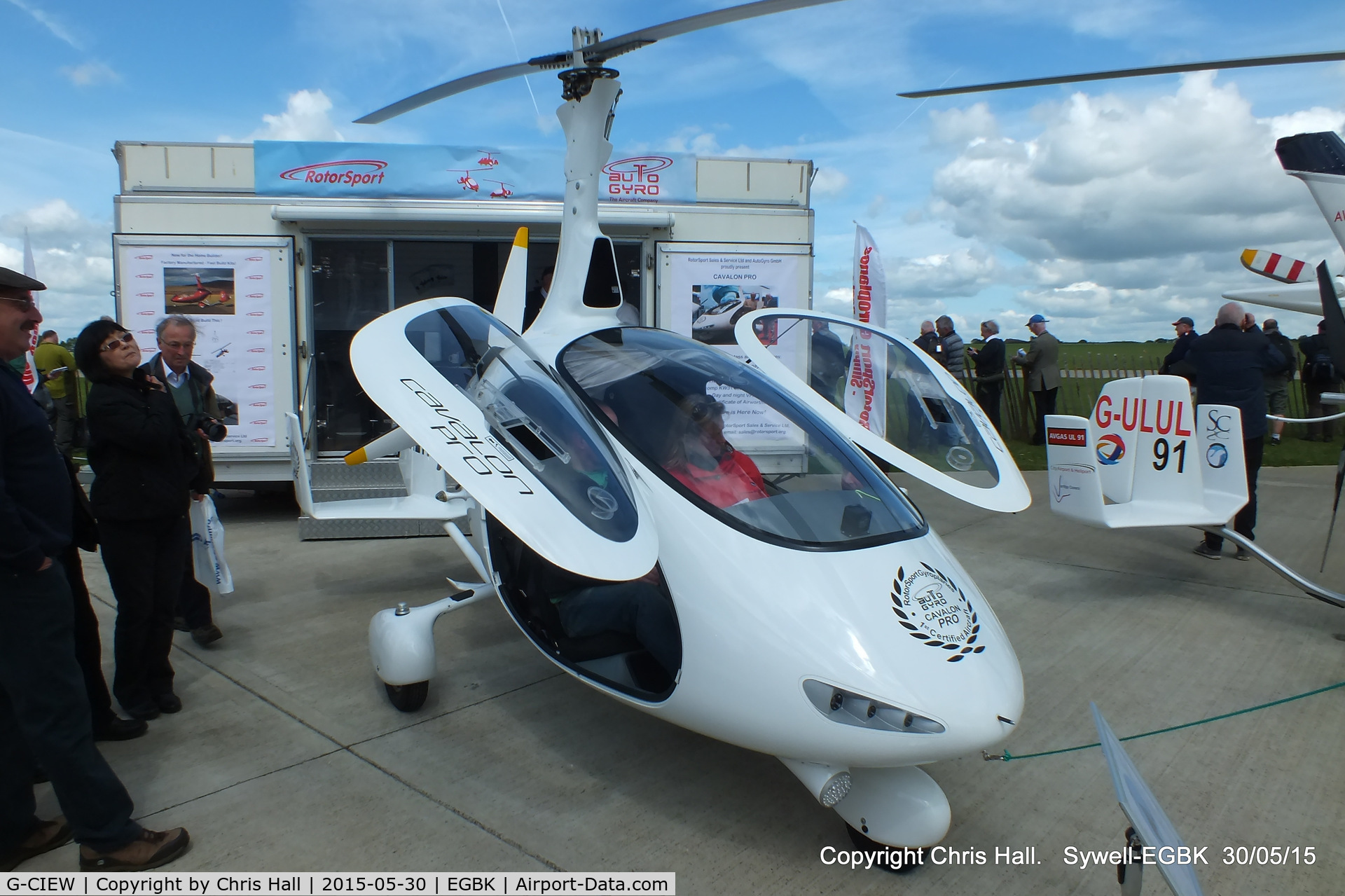 G-CIEW, 2014 Rotorsport UK Cavalon C/N RSUK/CVLN/011, at Aeroexpo 2015