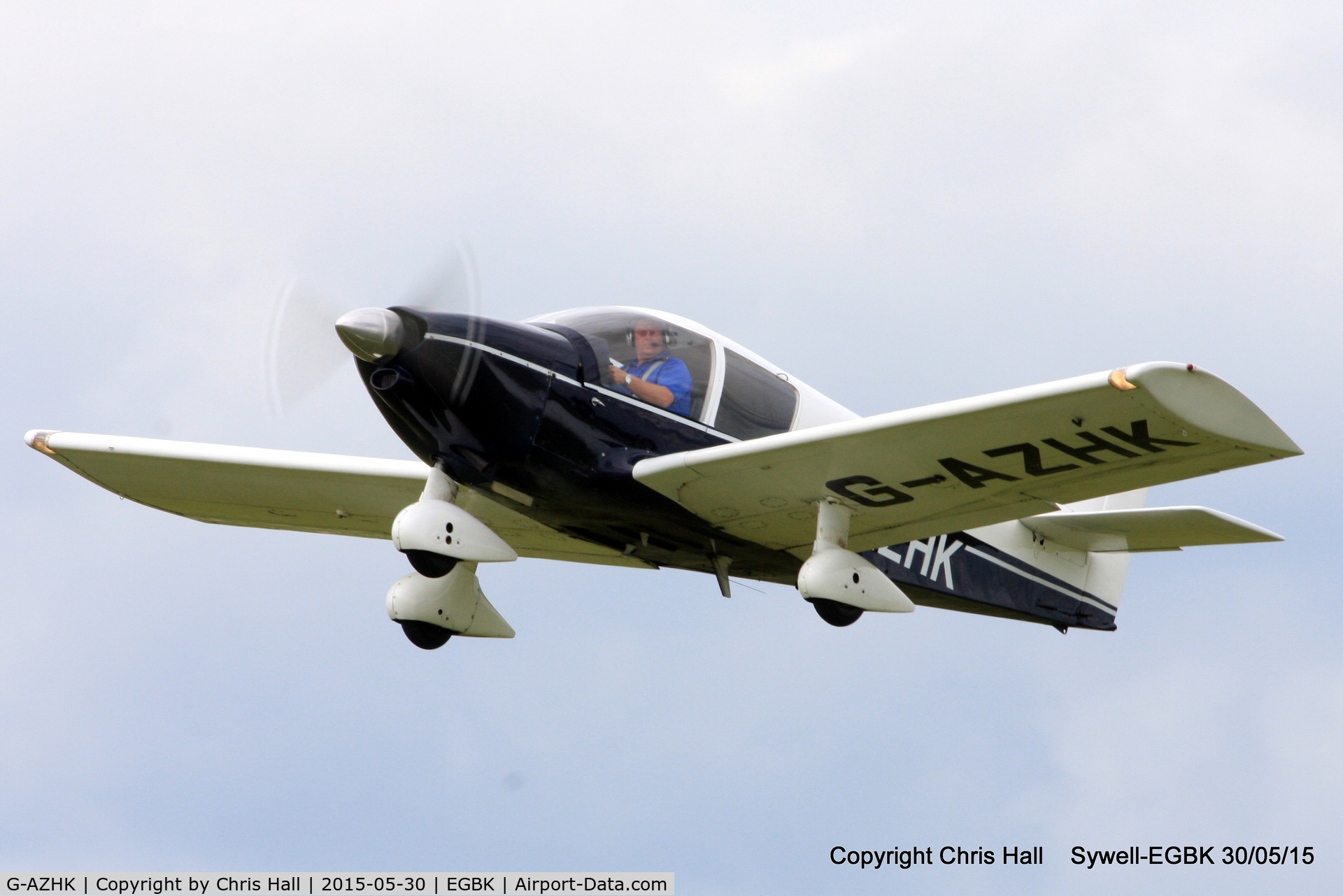 G-AZHK, 1971 Robin HR-100-200B Royale C/N 113, at Aeroexpo 2015