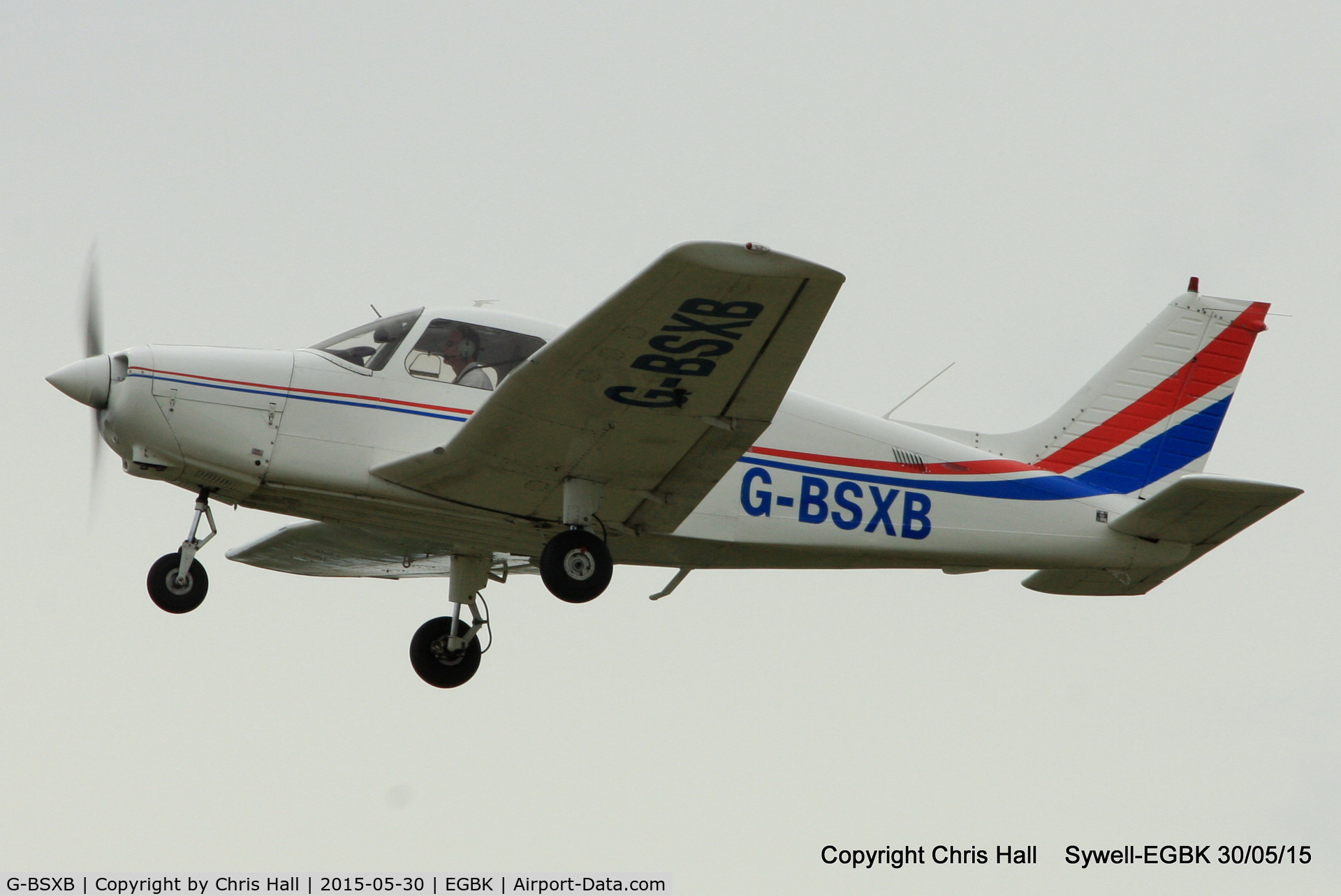 G-BSXB, 1984 Piper PA-28-161 Cherokee Warrior II C/N 28-8416125, at Aeroexpo 2015