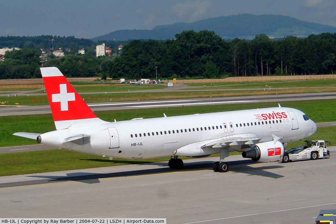 HB-IJL, 1996 Airbus A320-214 C/N 603, Airbus A320-214 [0603] (Swiss International Air Lines) Zurich~HB 22/07/2004