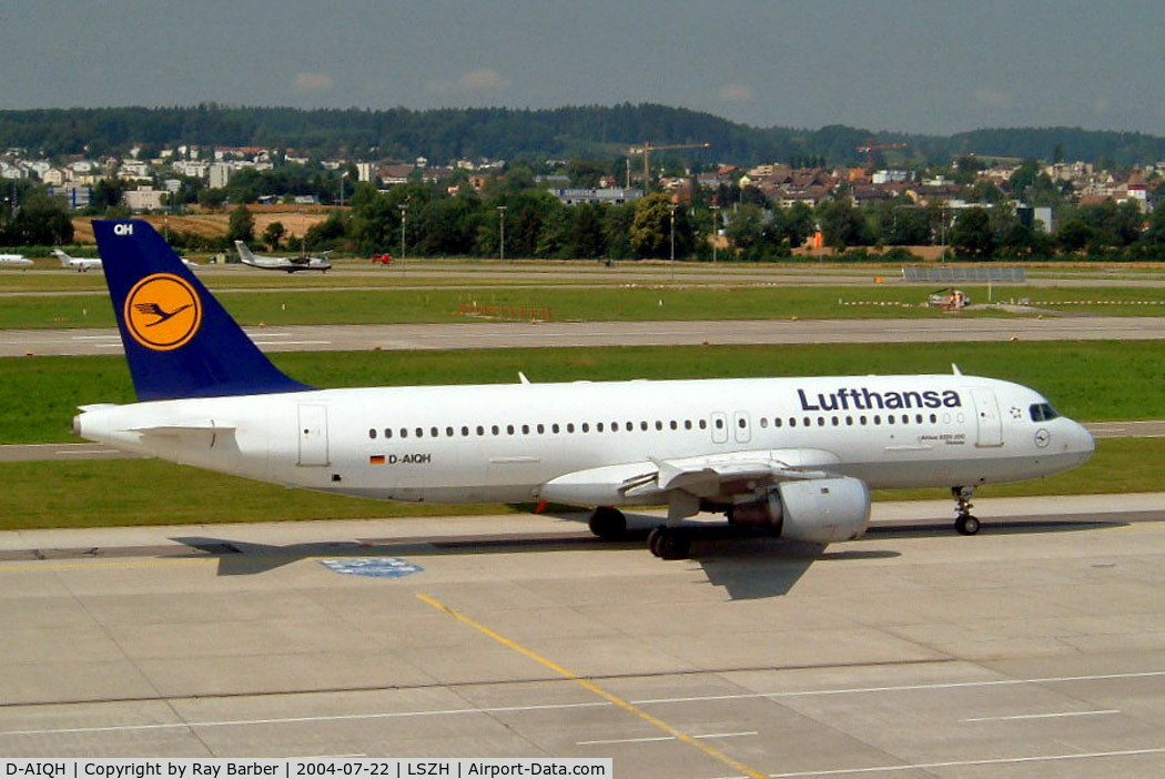 D-AIQH, 1991 Airbus A320-211 C/N 217, Airbus A320-211 [0217] (Lufthansa) Zurich~HB 22/07/2004