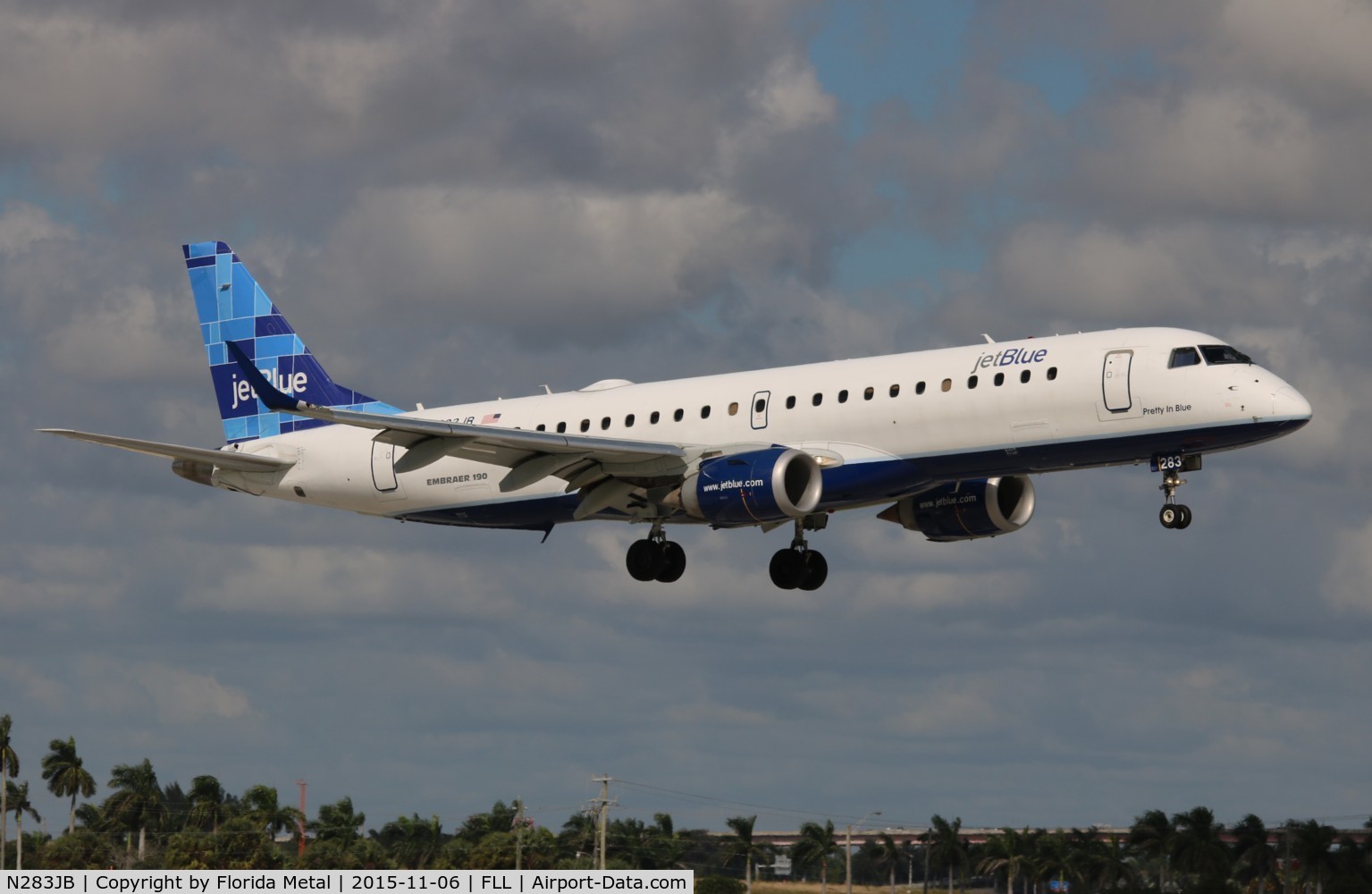N283JB, 2007 Embraer 190AR (ERJ-190-100IGW) C/N 19000125, Jet Blue