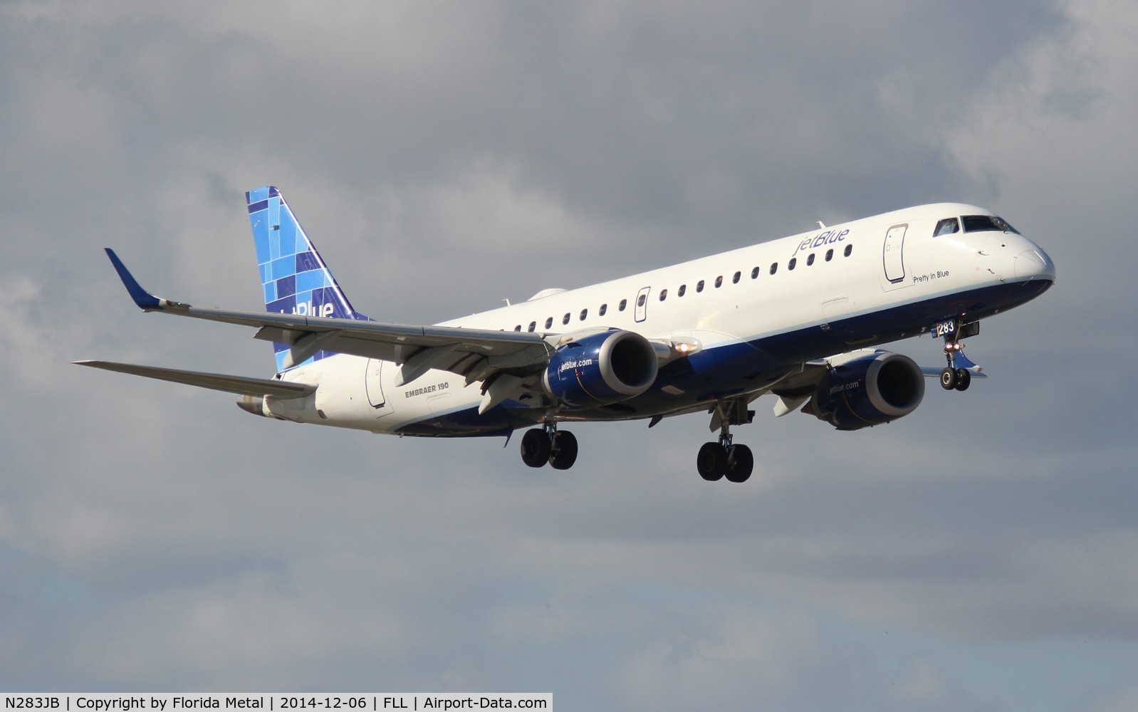 N283JB, 2007 Embraer 190AR (ERJ-190-100IGW) C/N 19000125, Jet Blue