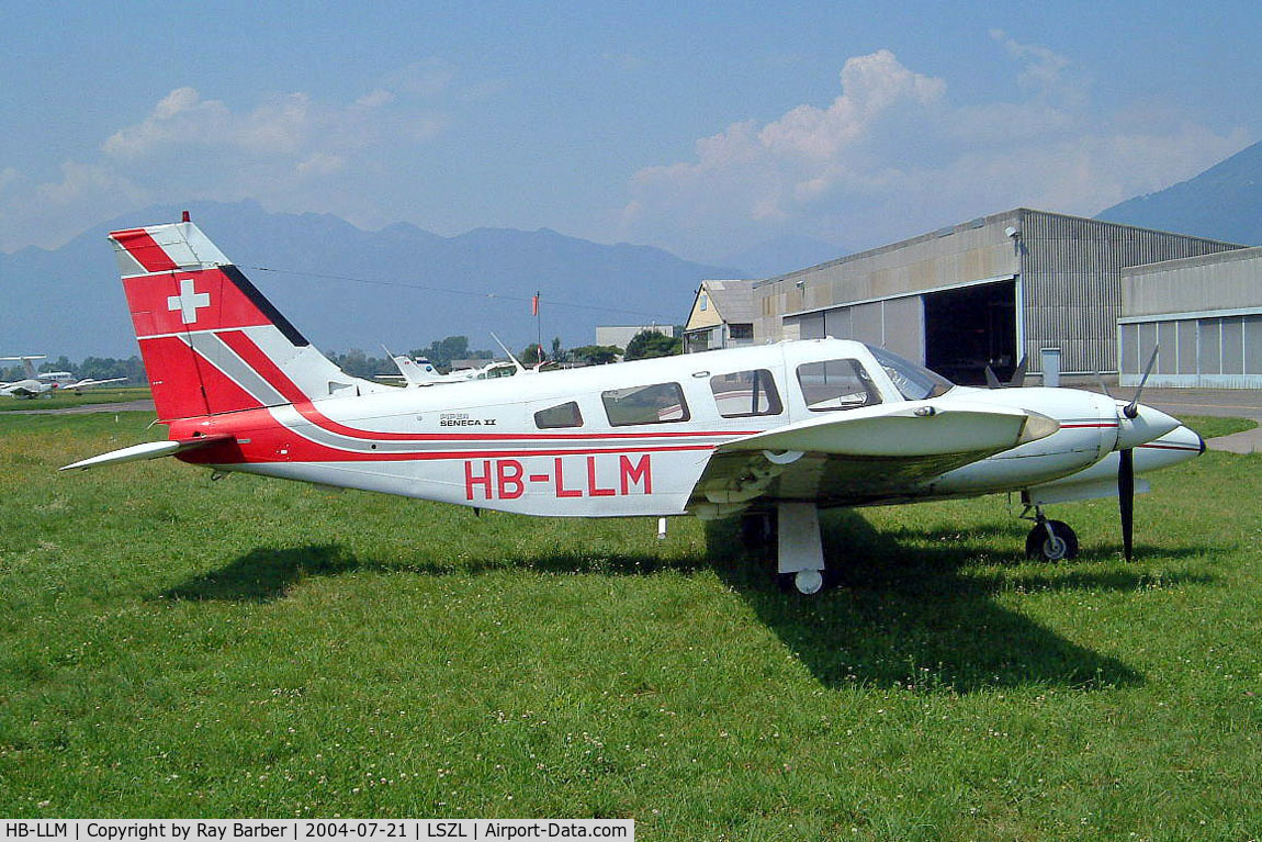 HB-LLM, 1979 Piper PA-34-200T Seneca II C/N 34-7970108, Piper PA-34-200T Seneca II [34-7970108] Locarno~HB 21/07/2004
