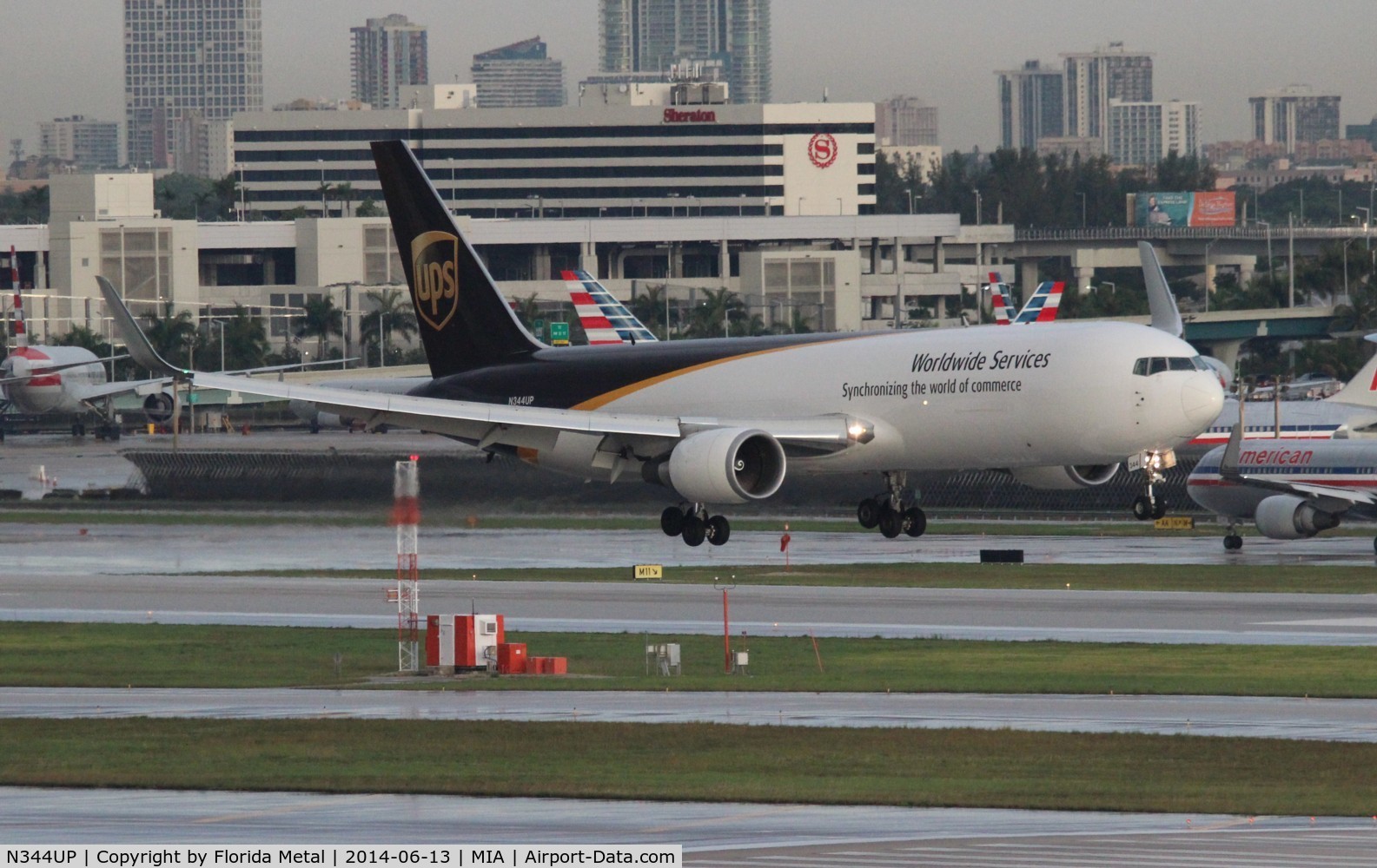 N344UP, 2011 Boeing 767-34AF C/N 37866, UPS 767-300