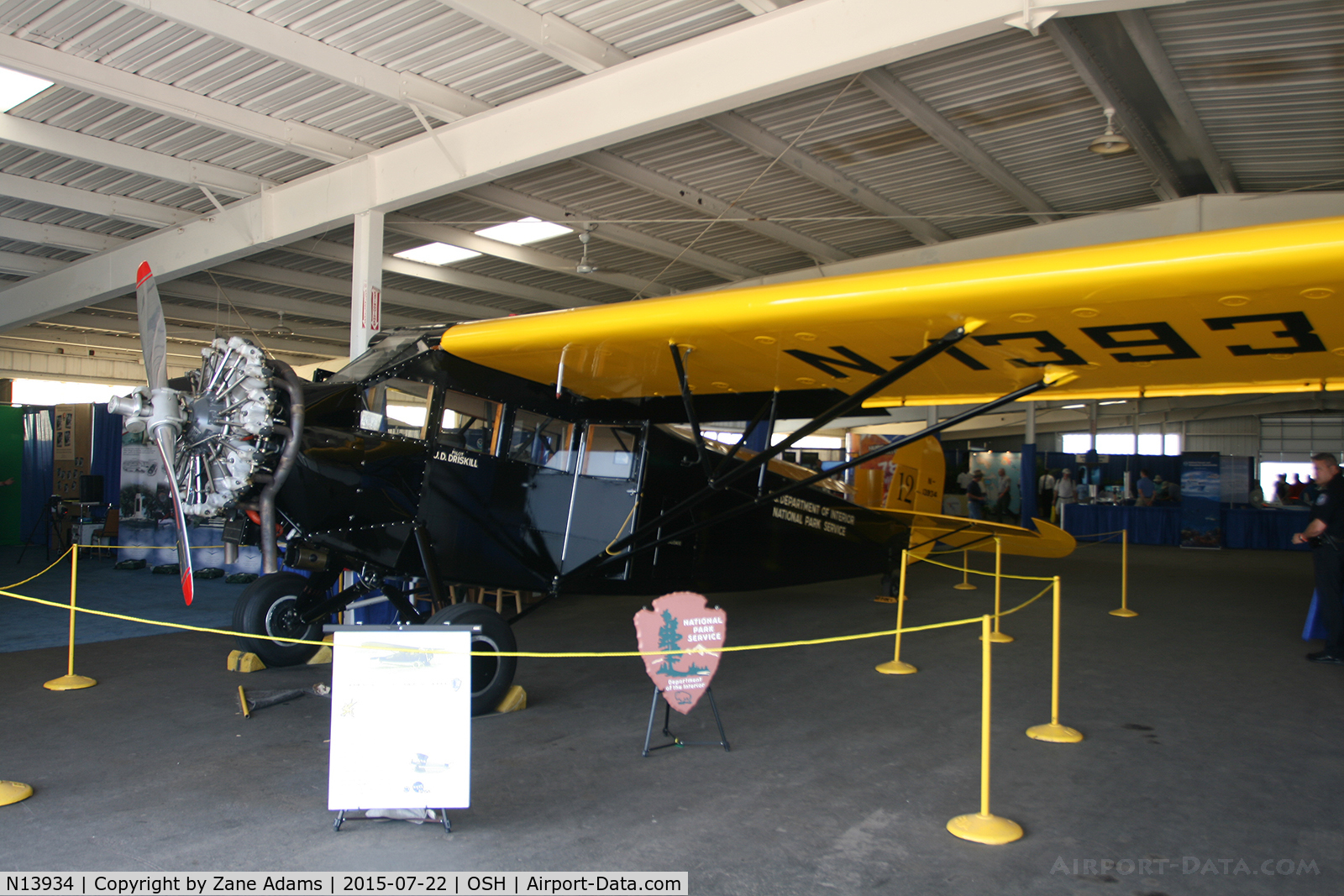 N13934, 1928 Fairchild FC-2W-2 C/N 531, 2015 EAA AirVenture - Oshkosh, Wisconsin.