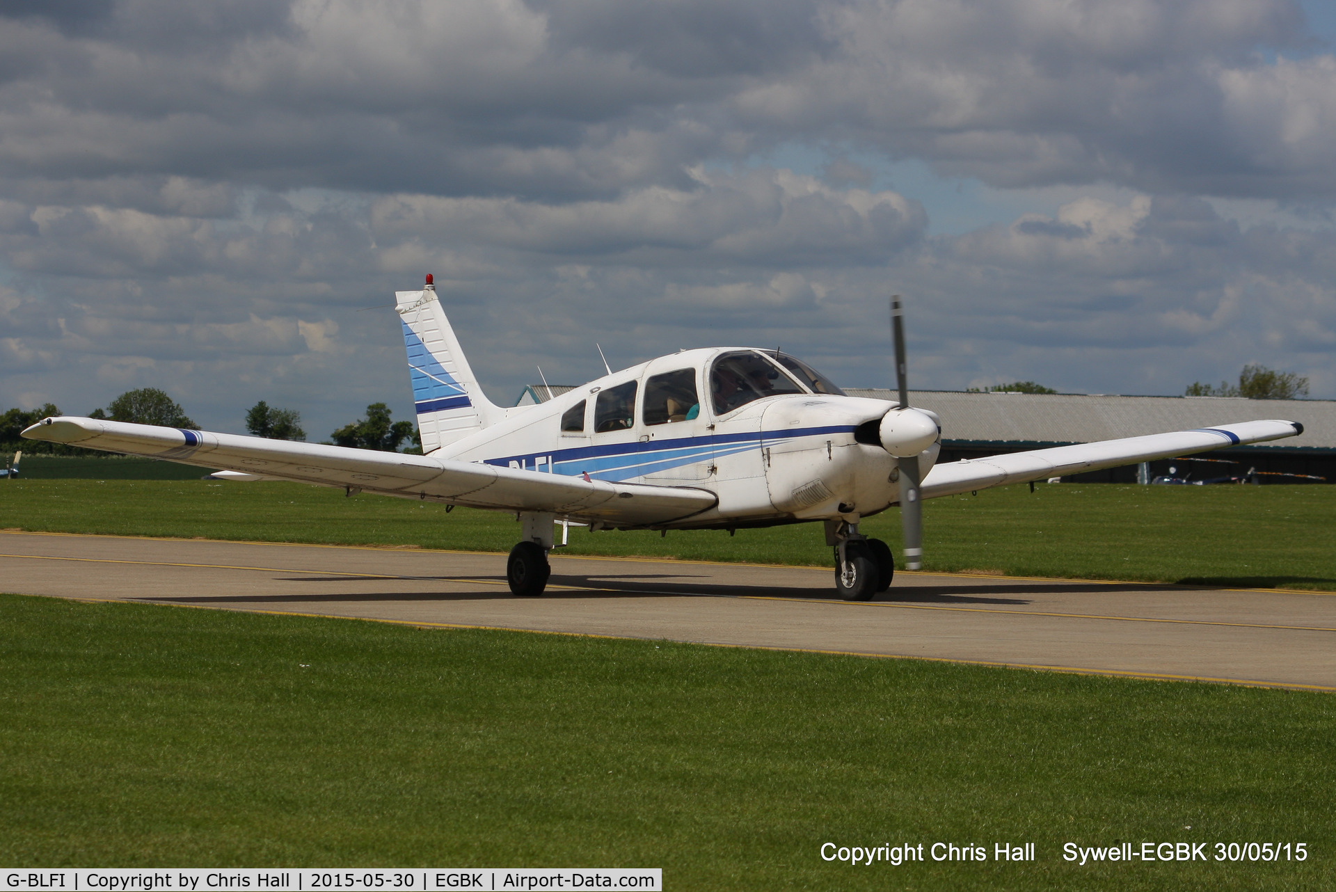 G-BLFI, 1984 Piper PA-28-181 Cherokee Archer II C/N 28-8490034, at Aeroexpo 2015