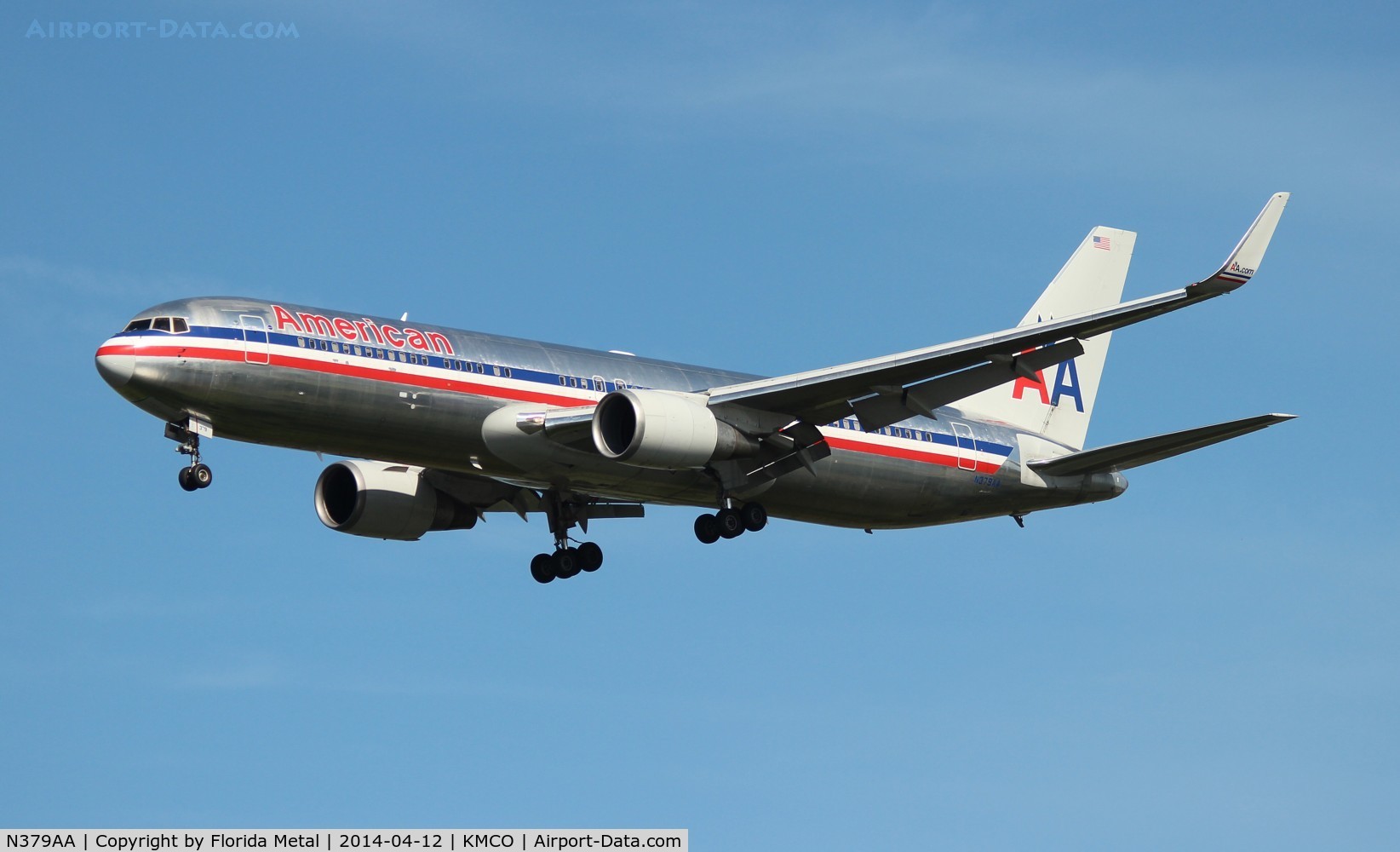 N379AA, 1993 Boeing 767-323/ER C/N 25448, American