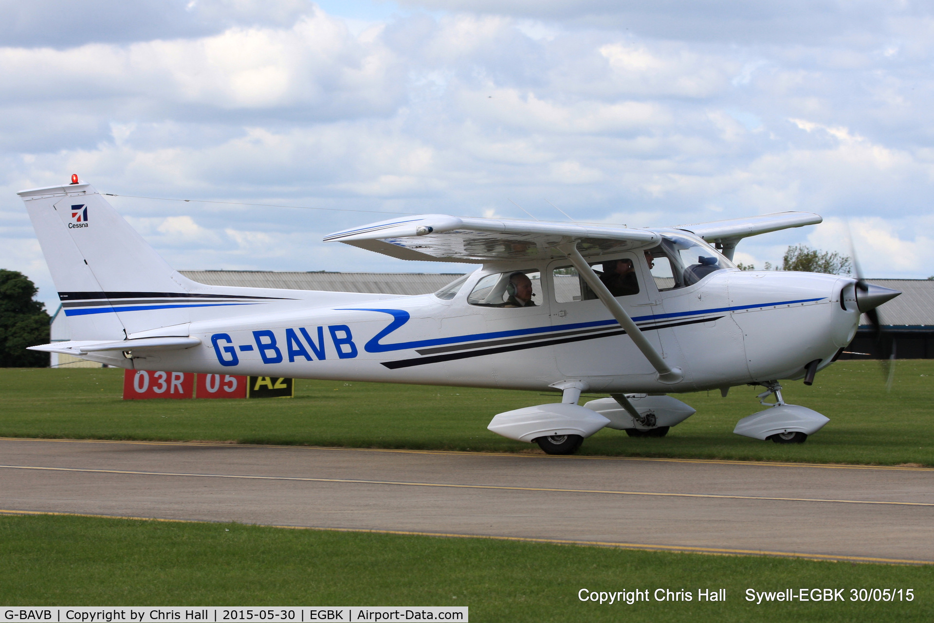 G-BAVB, 1973 Reims F172M Skyhawk Skyhawk C/N 0965, at Aeroexpo 2015