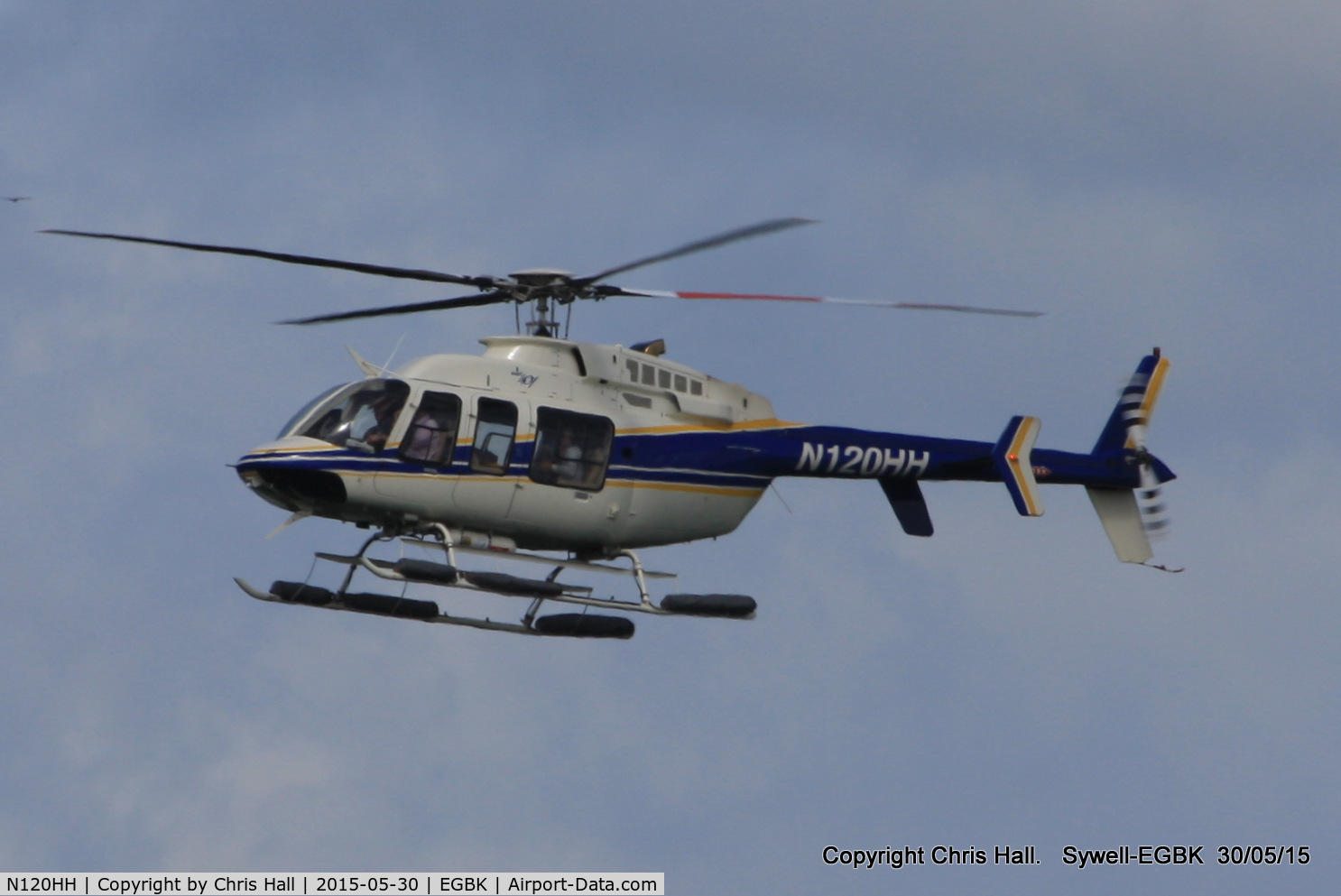 N120HH, 2005 Bell 407 C/N 53661, at Aeroexpo 2015