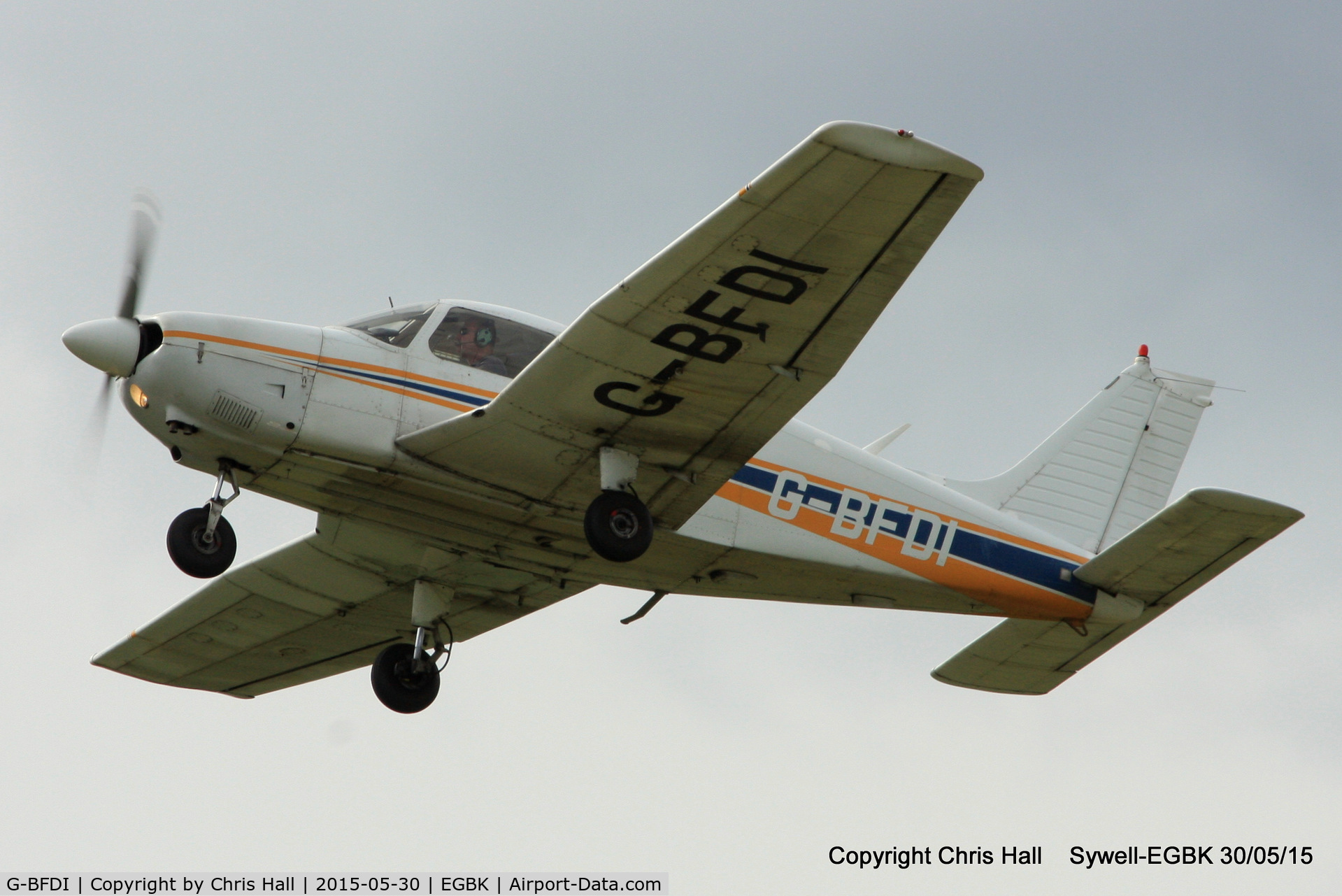 G-BFDI, 1977 Piper PA-28-181 Cherokee Archer II C/N 28-7790382, at Aeroexpo 2015